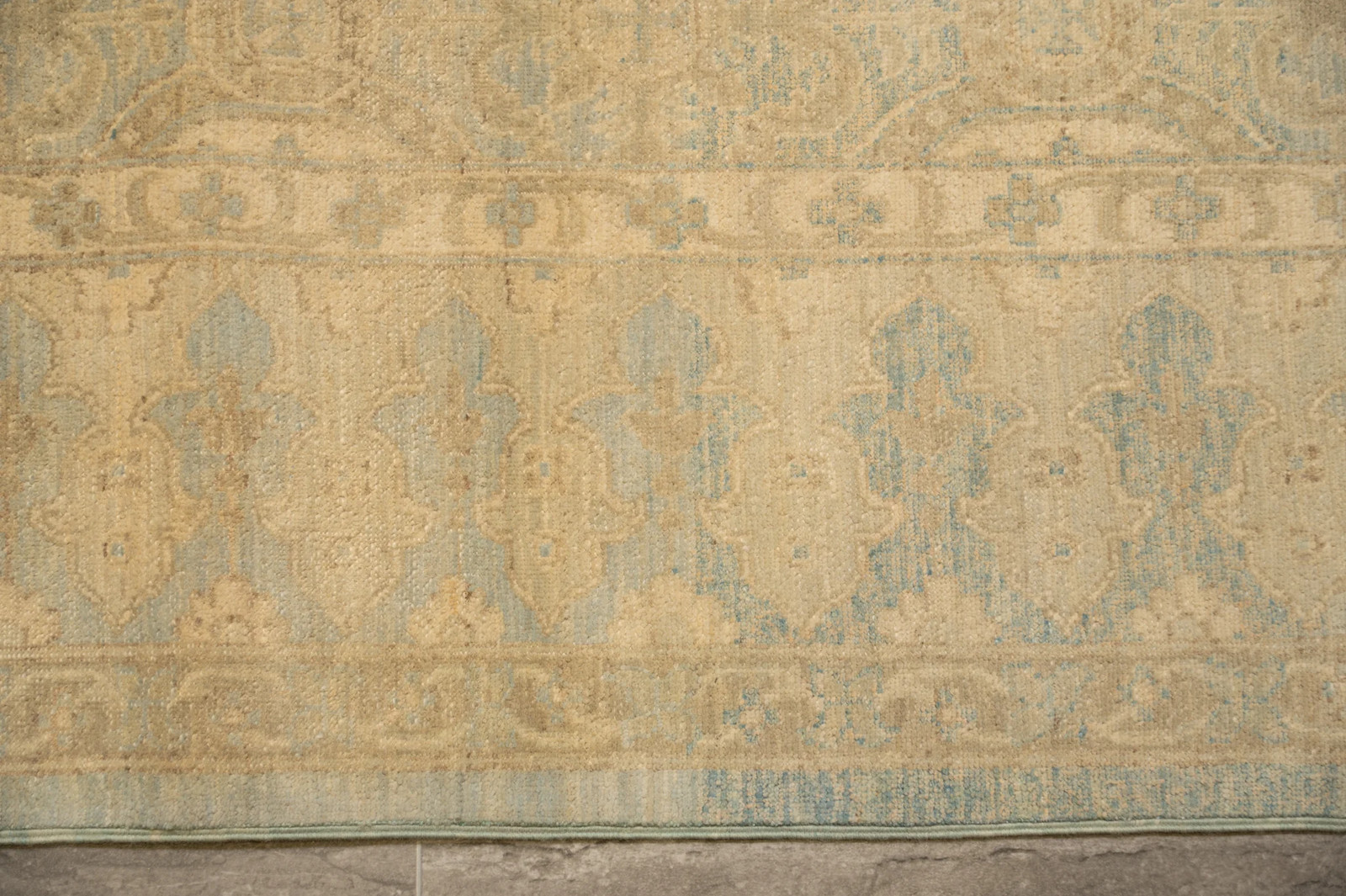 8 .0 x 10.6 New Handmade Ziglar Chobi Rug Neutral Light Green #B-77571
