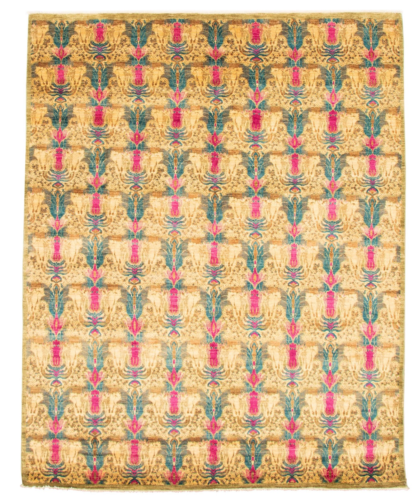 Hand Knotted Area Rug 8’1″ x 10’0″ Traditional Oriental Wool Carpet
