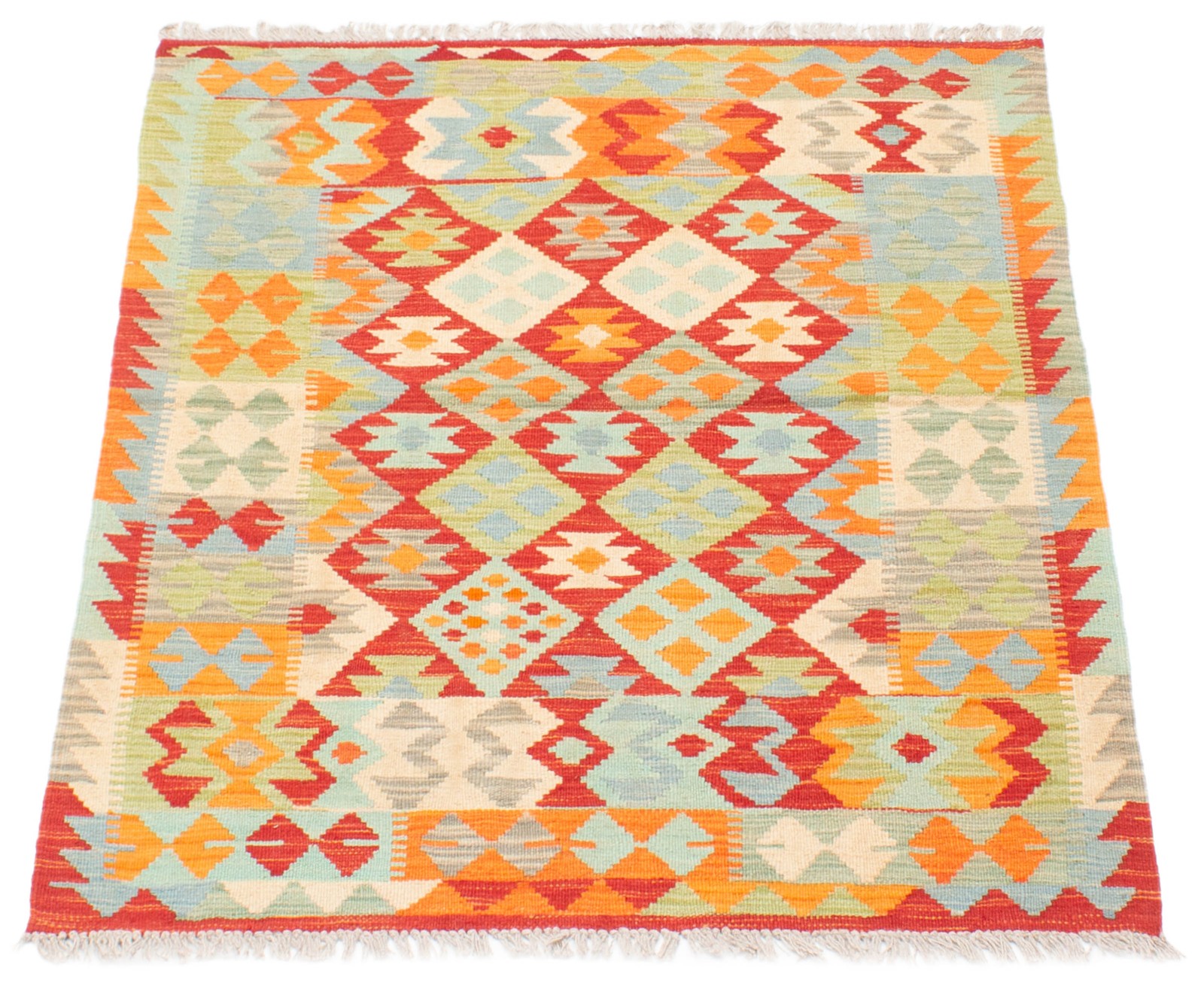 Vintage 3’3″ x 4’8″ Traditional Wool Hand Woven Oriental Area Rug