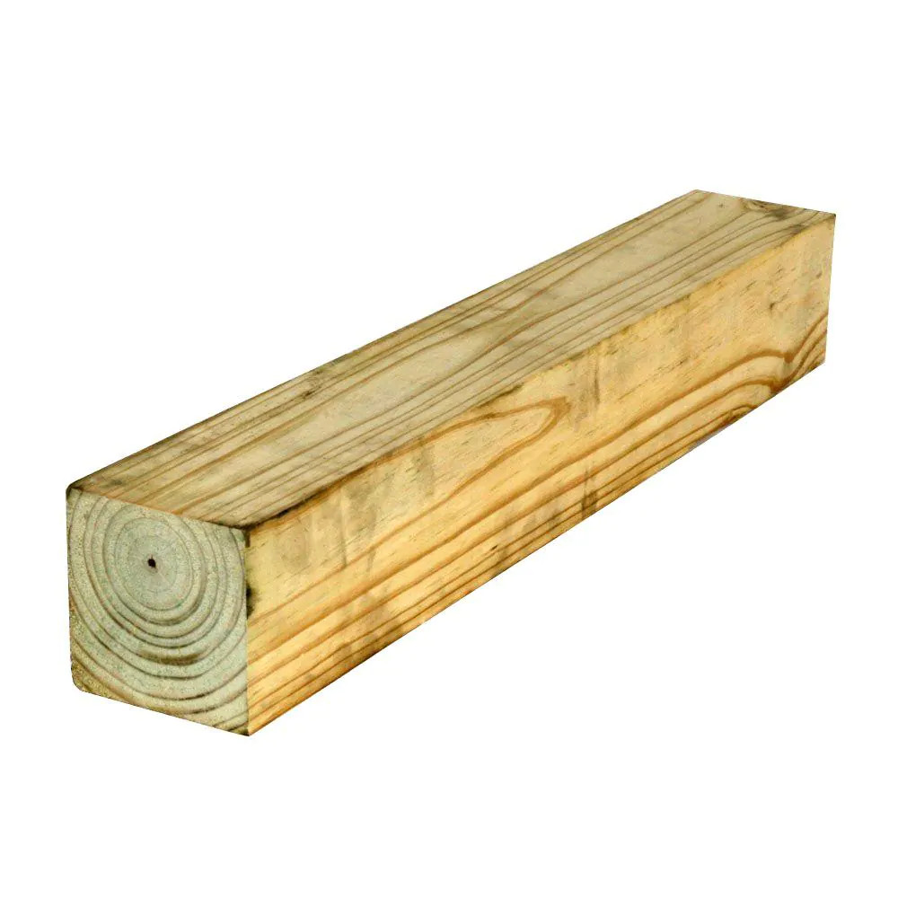 4 In. X 4 In. X 10 Ft. #2 Pressure-Treated Ground Contact Southern Pine Wood Pos