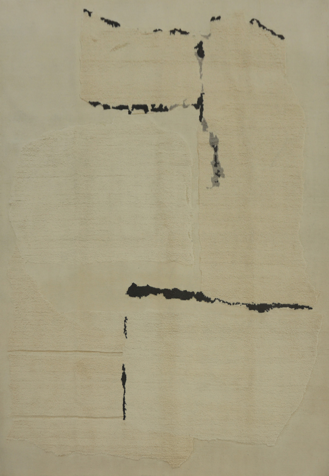 Ivory Modern Gabbe Vegetable Dye Area Rug 8×10 ft hand-knotted Wool Carpet
