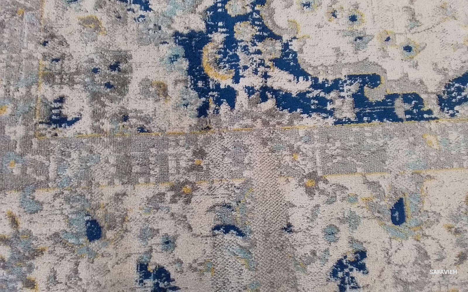 IVORY / BLUE 10′-0″ x 14′-0″ Back Stain Rug, Reduced Price 1172784056 MAD155M-10