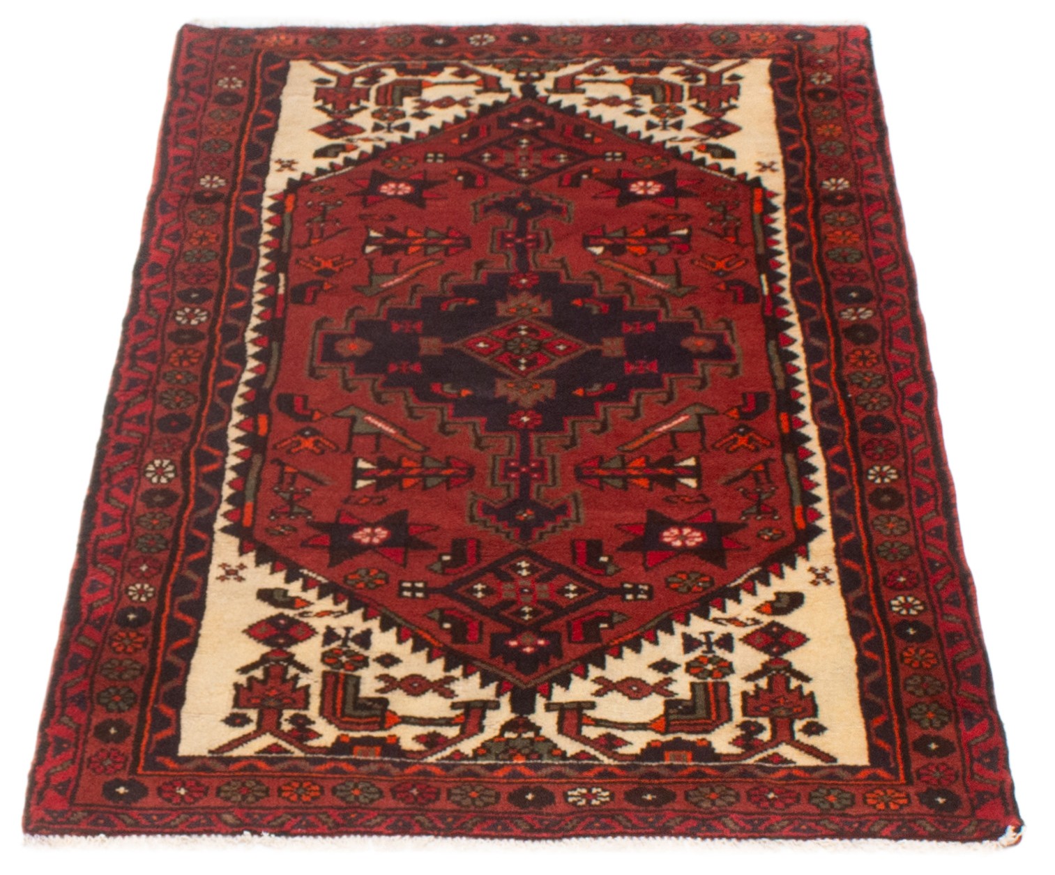 Traditional Vintage Hand-Knotted Area Rug 3’0″ x 4’11” Oriental Wool Carpet