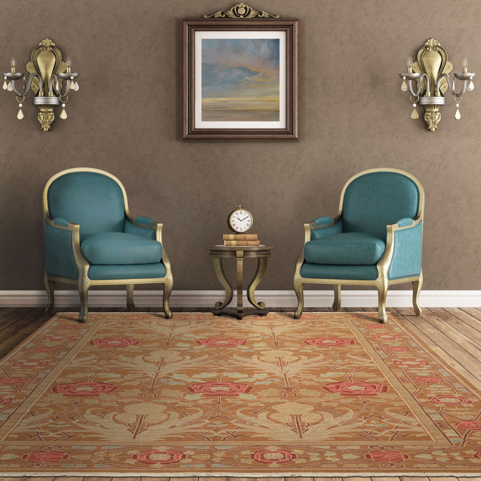 5’10”x8’10” Nourison Nourmak Hand Knotted Arts & Crafts Reversible Oushak Rug