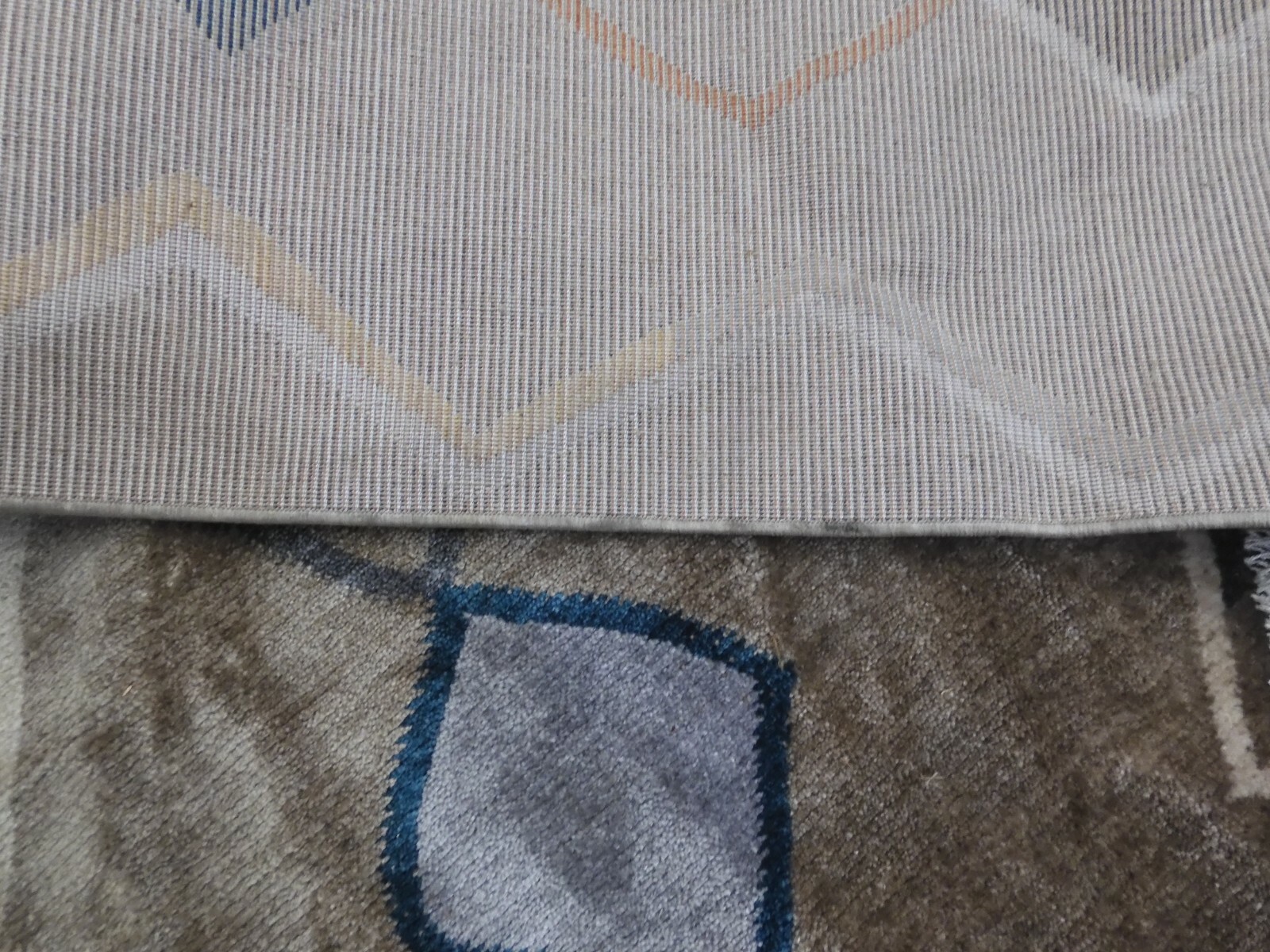 BEIGE / GOLD 9′ X 12′ Back Stain Rug, Reduced Price 1172617625 FMH599B-9