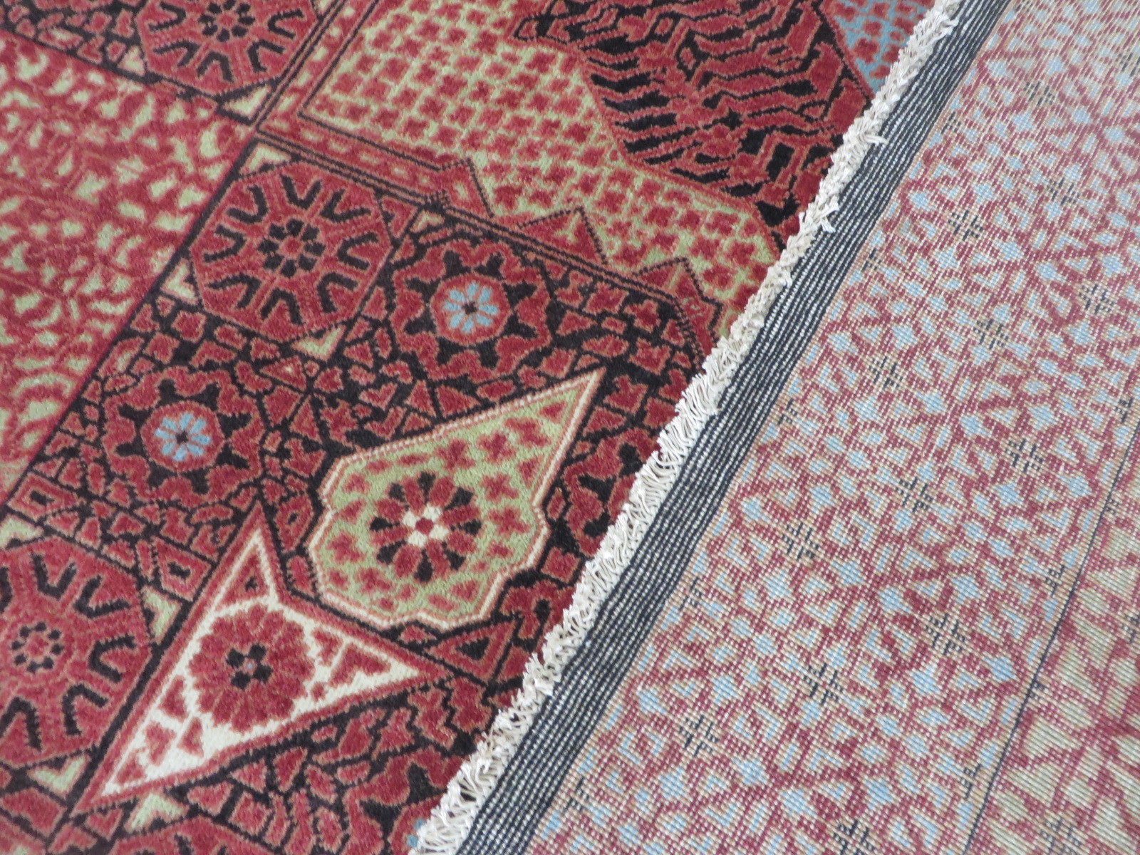 8’11 X 11’9 Hand Knotted Black Mamluk Fine Oriental Rug G4334