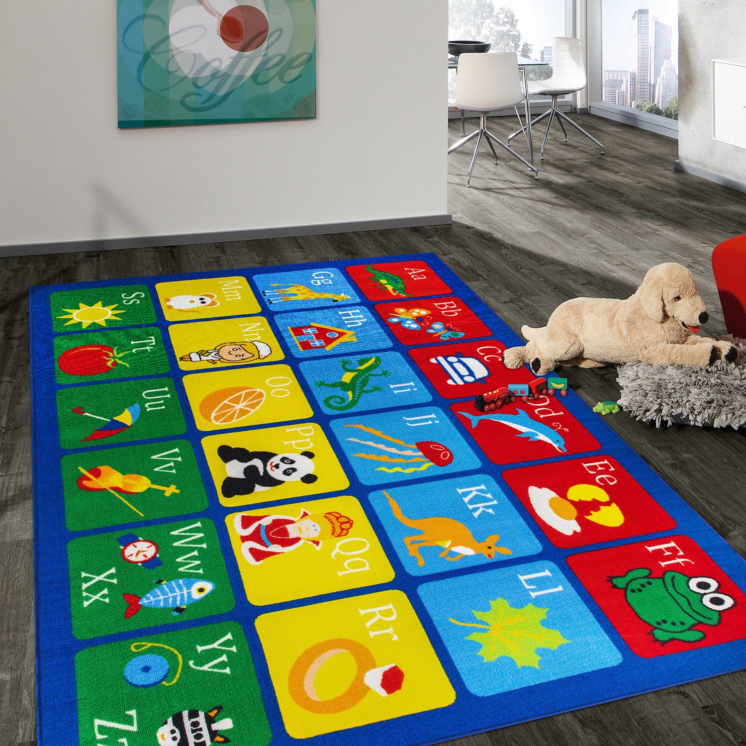 Rugs for Kids Room Kids Alphabet Educational Learning Non Slip Kids Area Rug 5×7