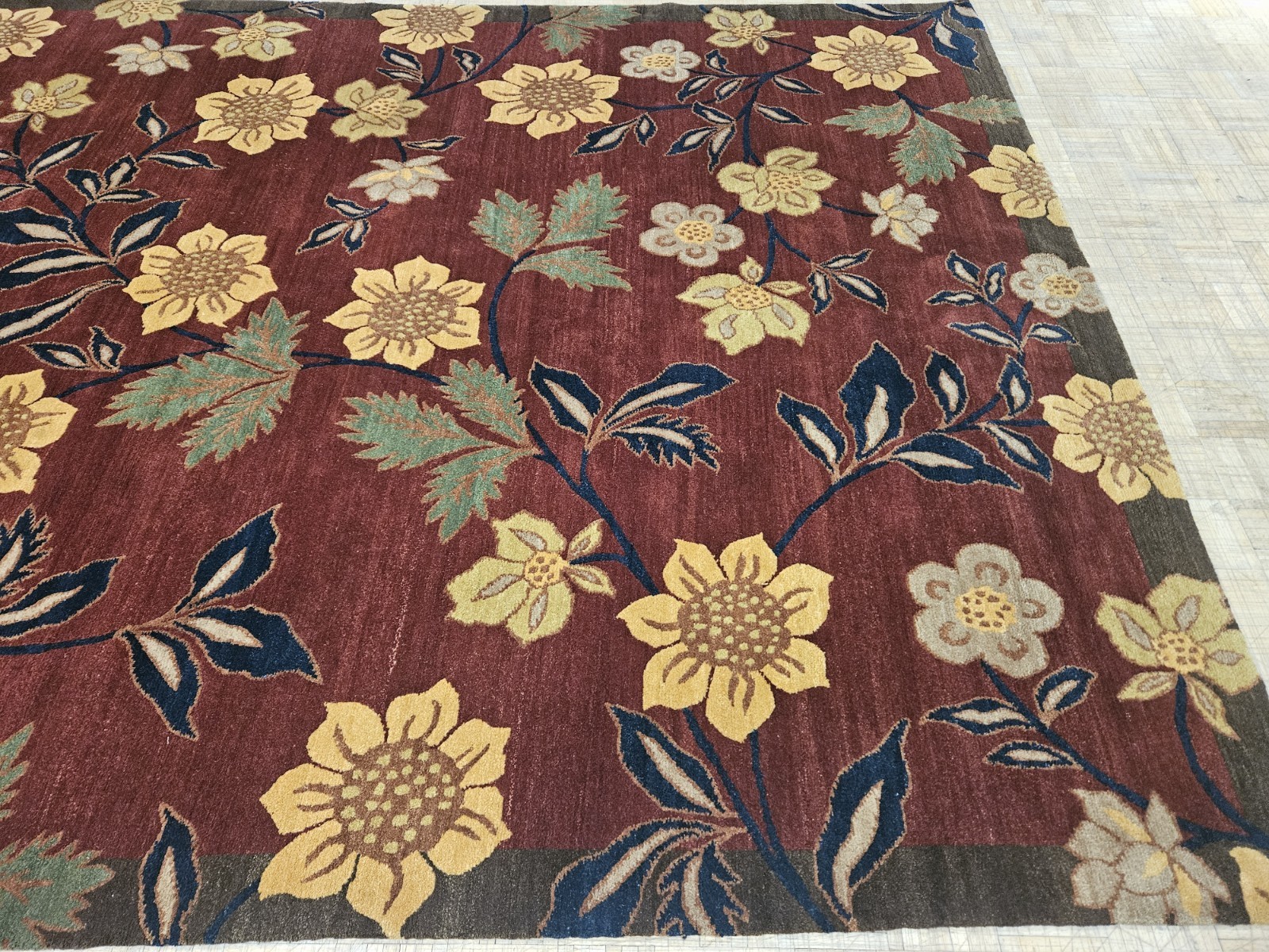9×12 GENUINE TUFENKIAN TIBETAN HAND WOVEN 100% WOOL RUG