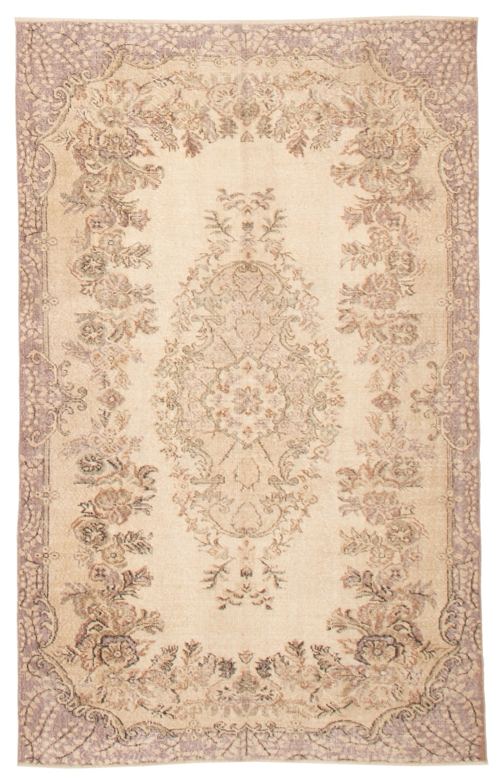 Traditional Vintage Hand-Knotted Area Rug 5’5″ x 8’6″ Oriental Wool Carpet