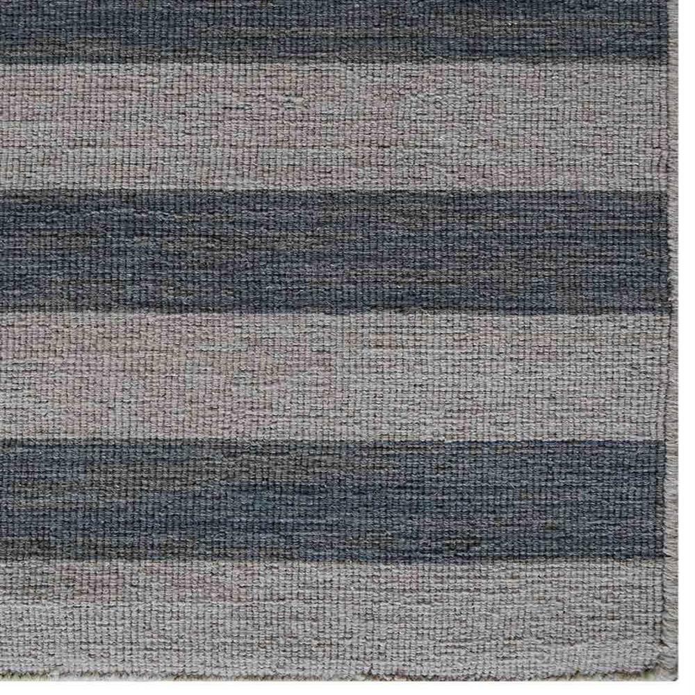Hand Woven Flat Weave Kilim Wool Area Rug Contemporary Cream Silver BBH BBD0010