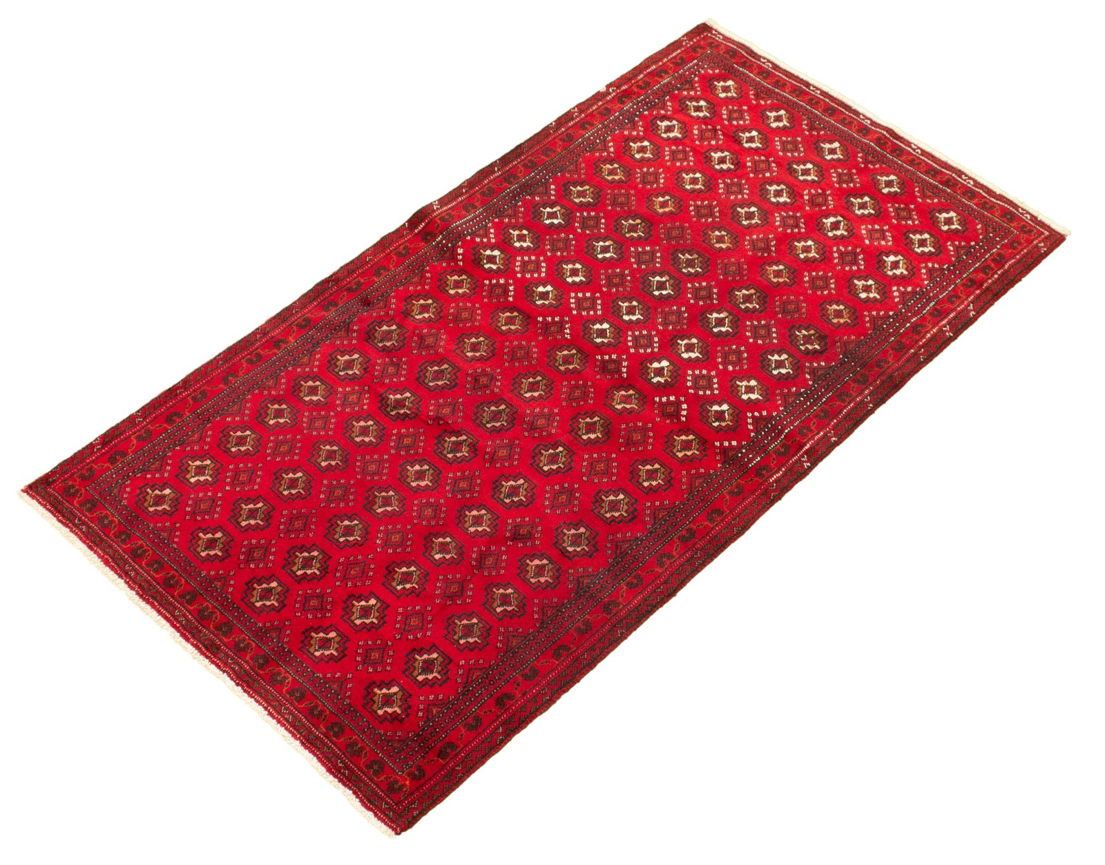 Hand Knotted Area Rug 3’8″ x 6’11” Traditional Oriental Wool Carpet