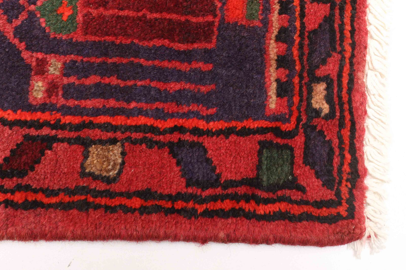 Vintage Hand-Knotted Area Rug 4’3″ x 7’1″ Traditional Wool Carpet