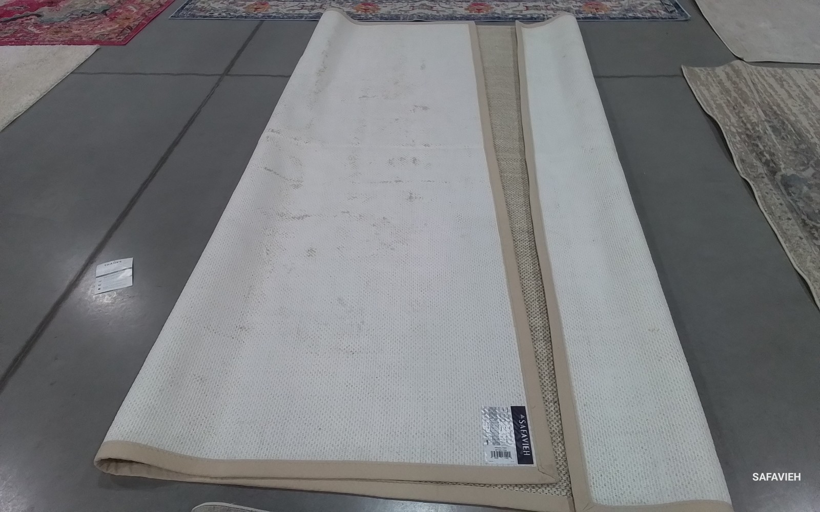 MARBLE / BEIGE 11′-0″ x 11′-0″ Flaw in Rug, Reduced Price 1172780023 NF143C-11SQ