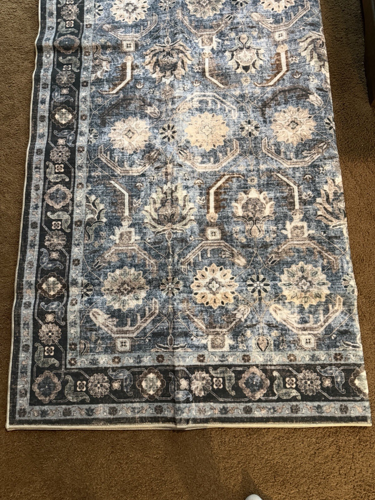 Woodbruy Luxurious Comfort Home Decor Area Rug 5 X 7 Non Slip! New In Plastic
