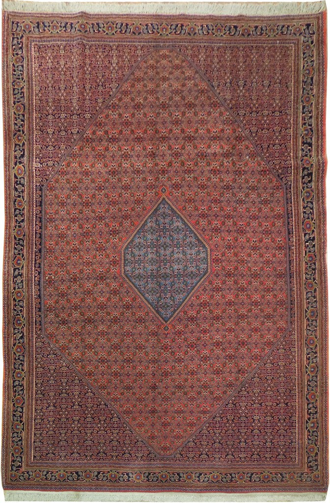 8×11′ Genuine High Quality Wool Perrsian Bijaar Rug 1980’s #PIX-17172