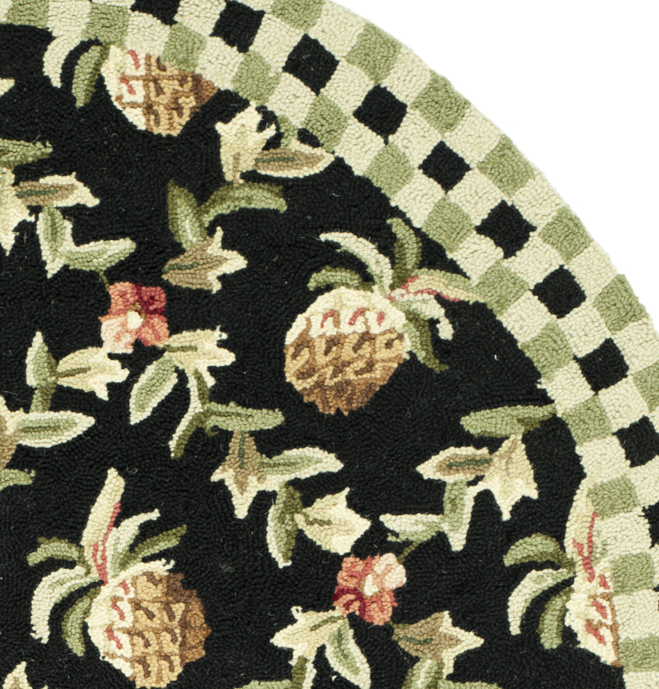 Safavieh Chelsea BLACK / IVORY 7′-6″ X 9′-6″ Oval Area Rug – HK164A-8OV