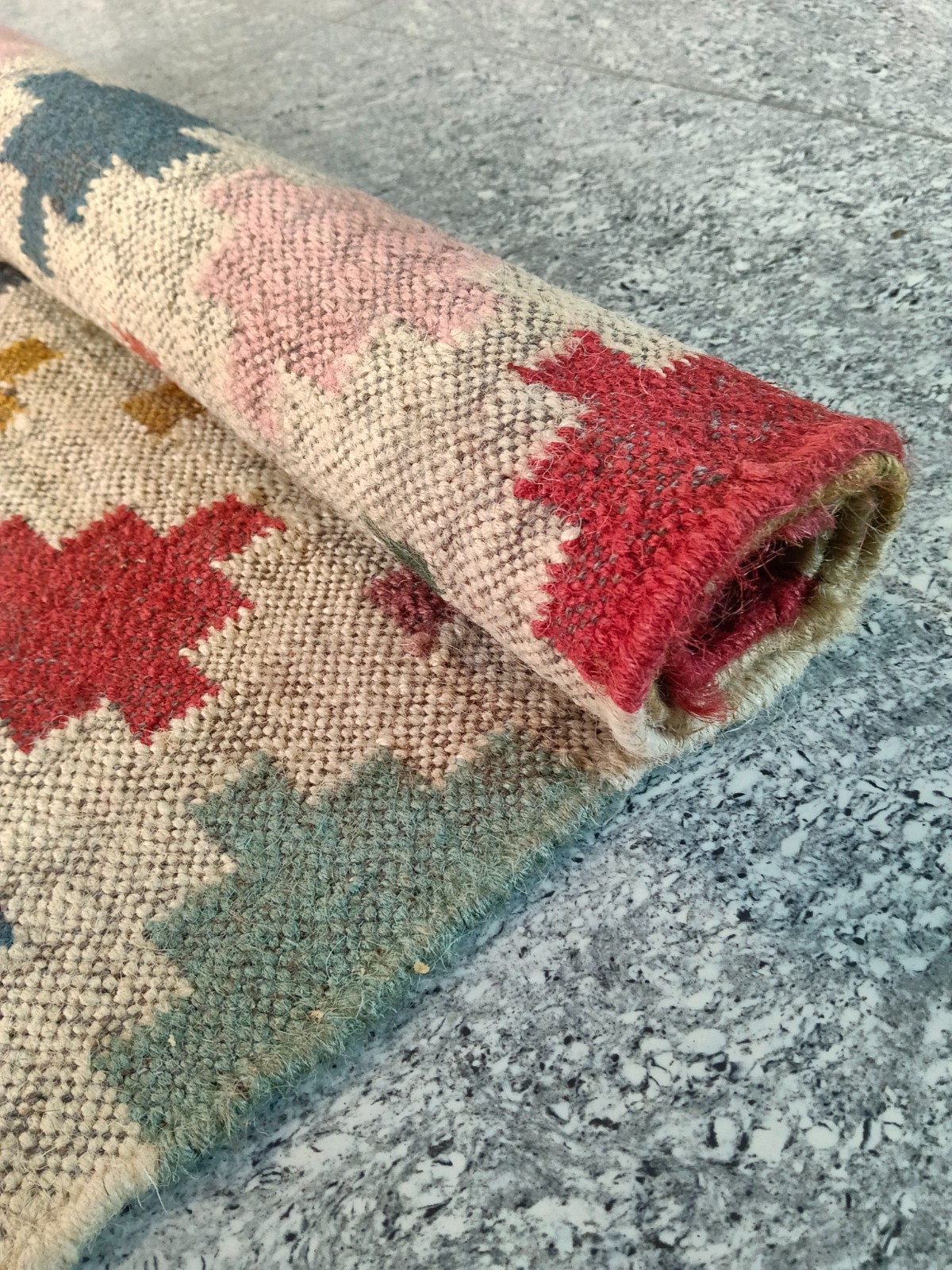 Vintage Kilim Rug aztec kilim Runner Wool Jute Rug Southwestern Stair kilim rug