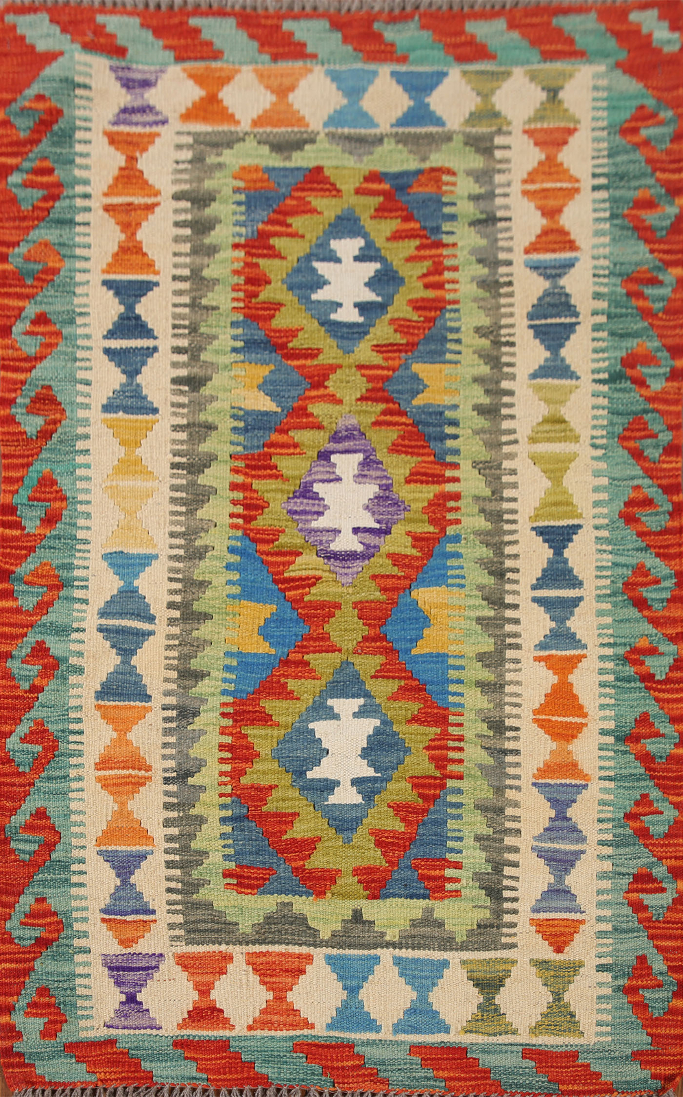 Flatweave Reversible Tribal Kilim Kelim Rugs Handwoven Wool Carpets 3×4 ft
