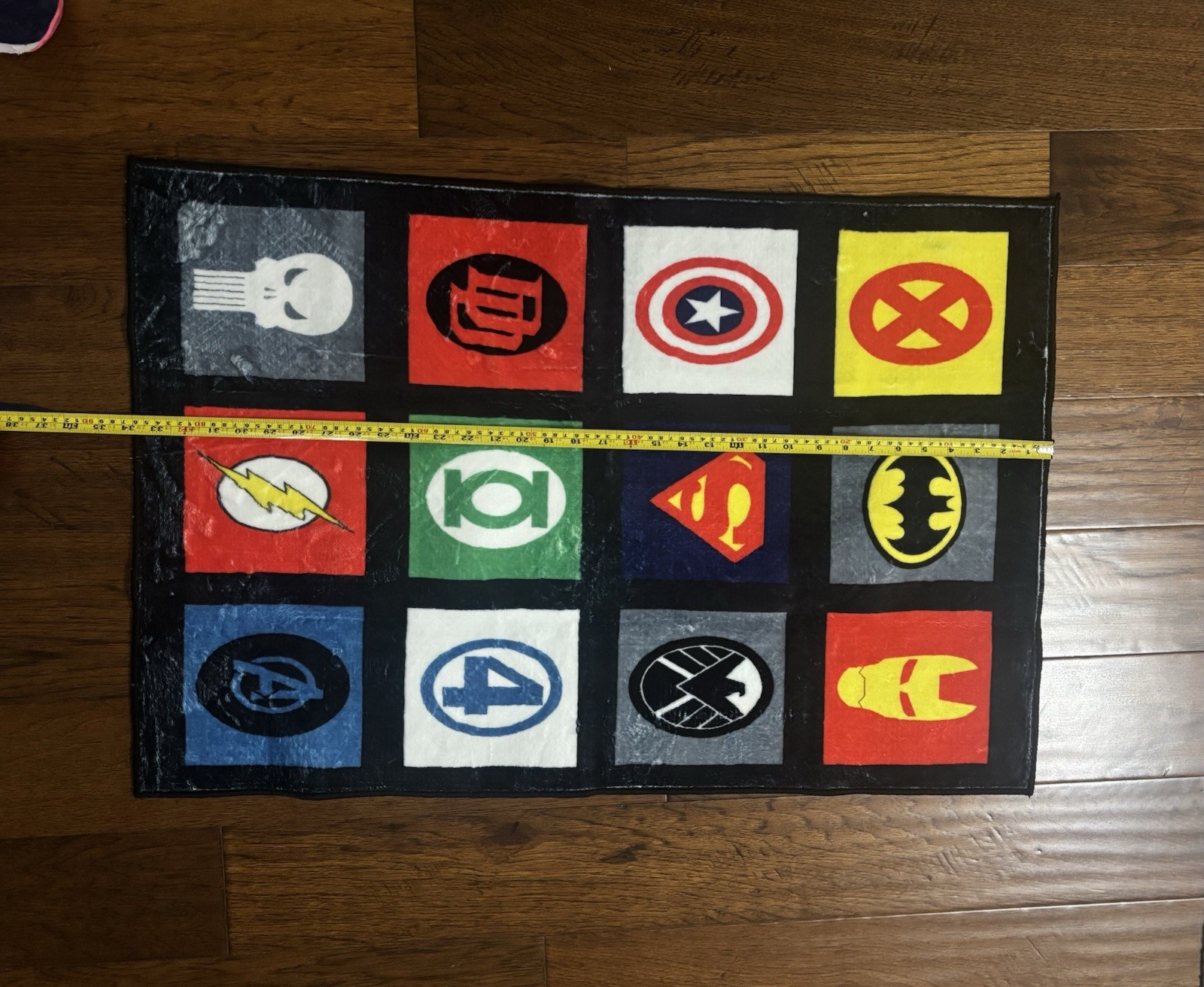 Avengers Super Hero Boy Kid Area Rug Superhero Icons Kids Room Carpet 34 X 23