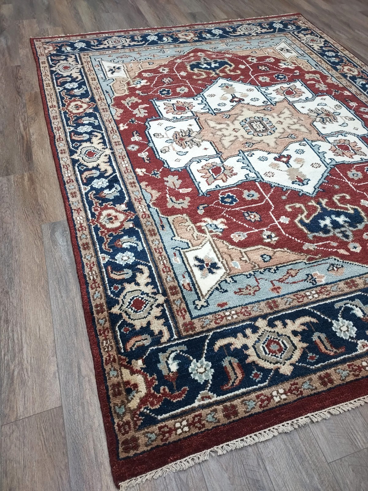 STUNNING 7.5×10 TURKISH SERAPI HERIZRUG,VIBRANT FRESH COLOR PALETTE MODERNSCHEME