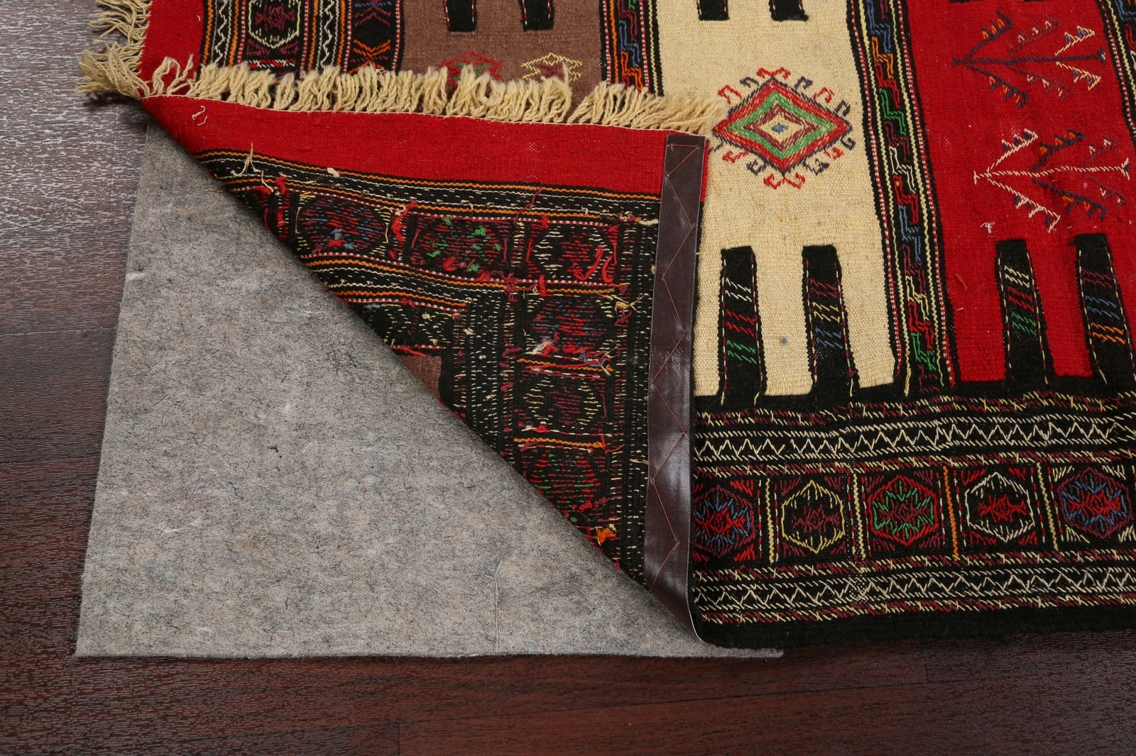 Tribal Geometric Sumak Kilim Hand-woven Area Rug Traditional Oriental Carpet 3×6