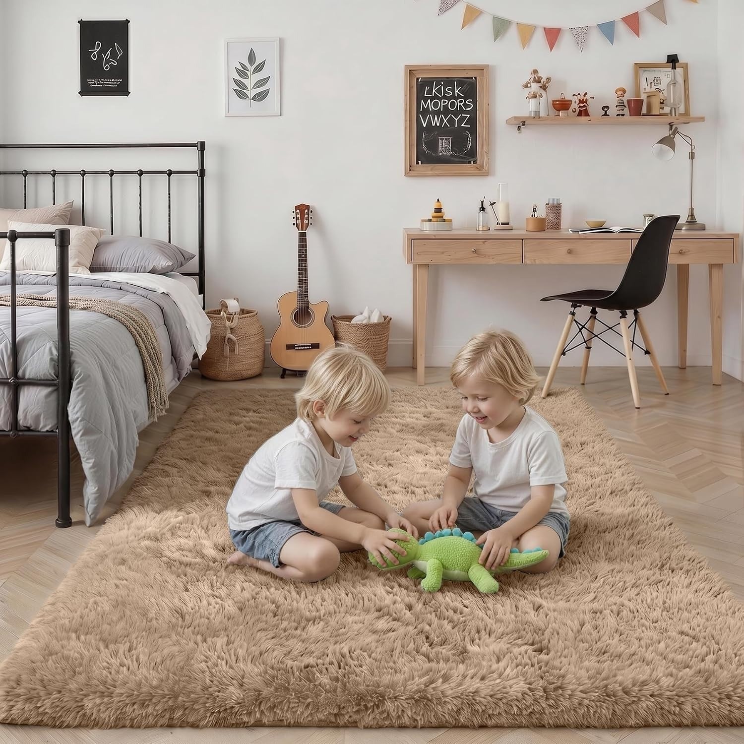 9×12 Soft Fluffy Shag Area Rug Non-Slip Plush Carpet for Living Room Home Decor