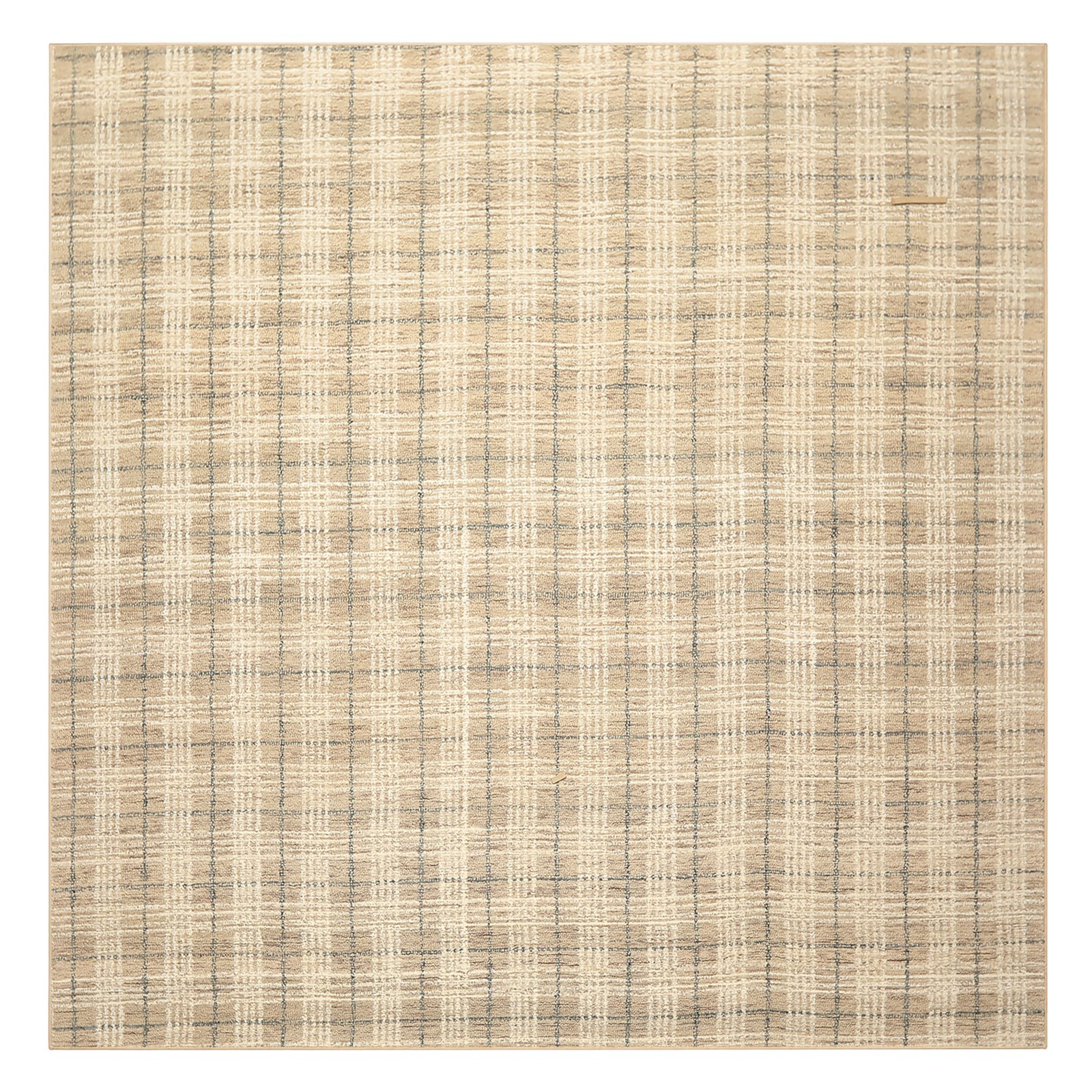 Multi Sizes Hand Loomed Wool Taupe, Ivory Textured Handmade Rug