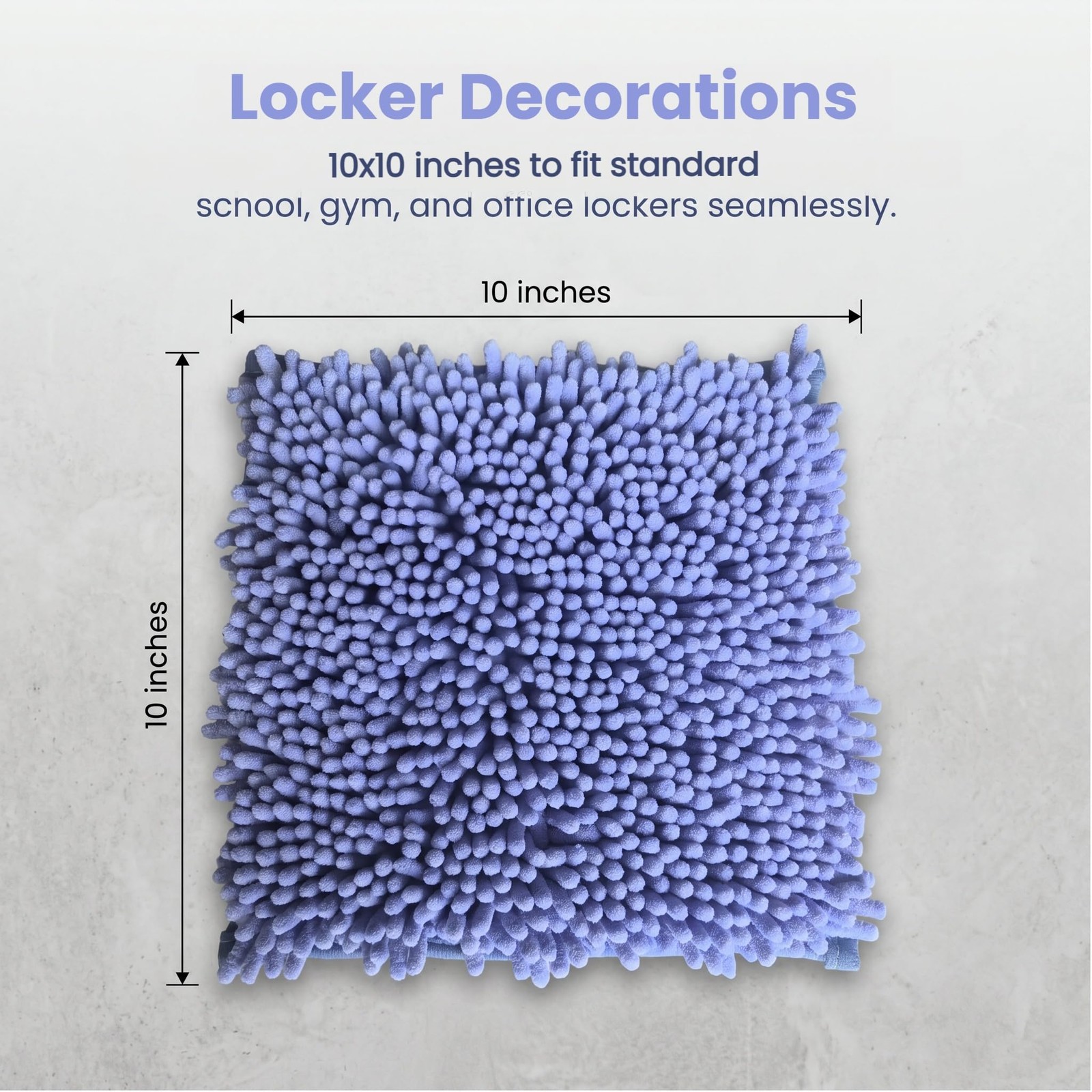 Locker Rug School Rugs Carpet Chenille 100% Microfiber Locker Carpet with Non…