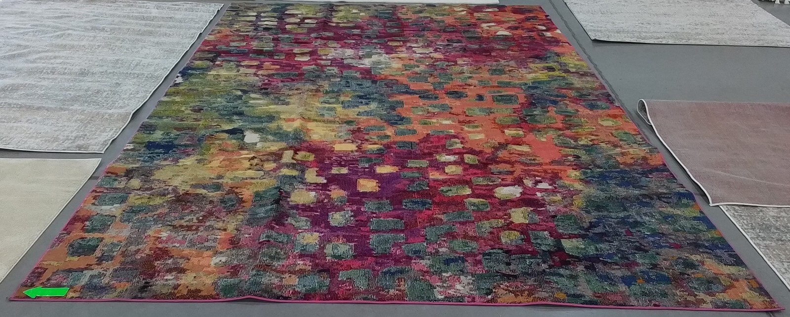FUCHSIA / GOLD 10′-0″ x 14′-0″ Damaged Rug, Reduced Price 1172774013 MAD425D-10