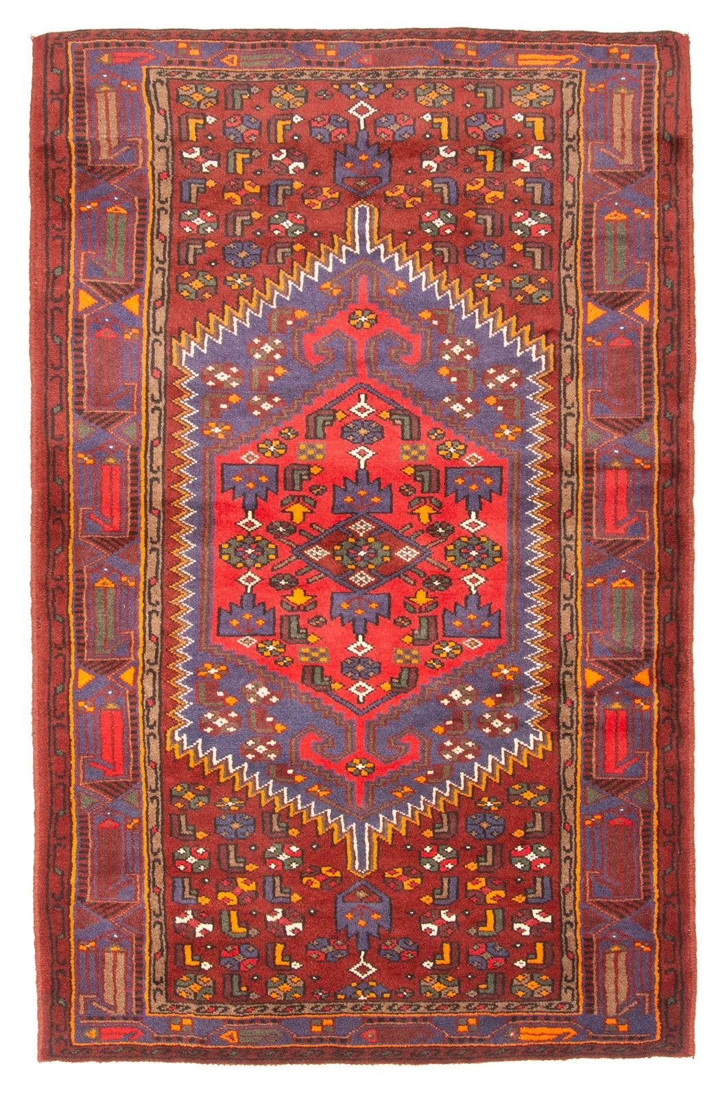 Traditional Vintage Hand-Knotted Carpet 4’3″ x 6’8″ Wool Area Rug