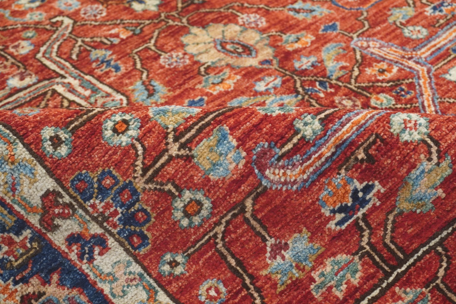 3’11″x6’5″ Red Bidjar Afghan Hand Knotted Wool Oriental Area Rug