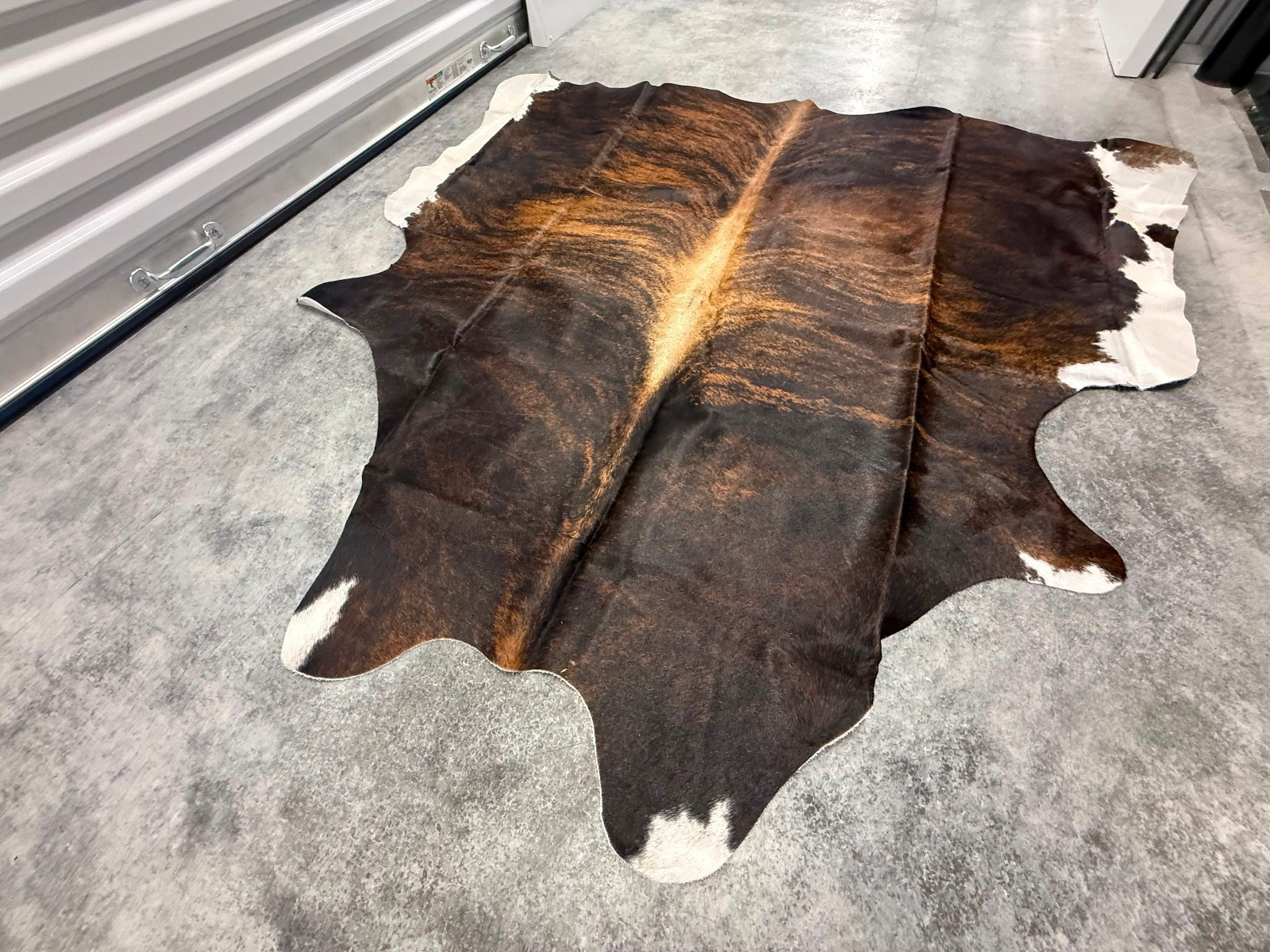 Cowhide Rug Belly 62″x66″ (5.2×5.5 ft) | Premium Quality Hide #136