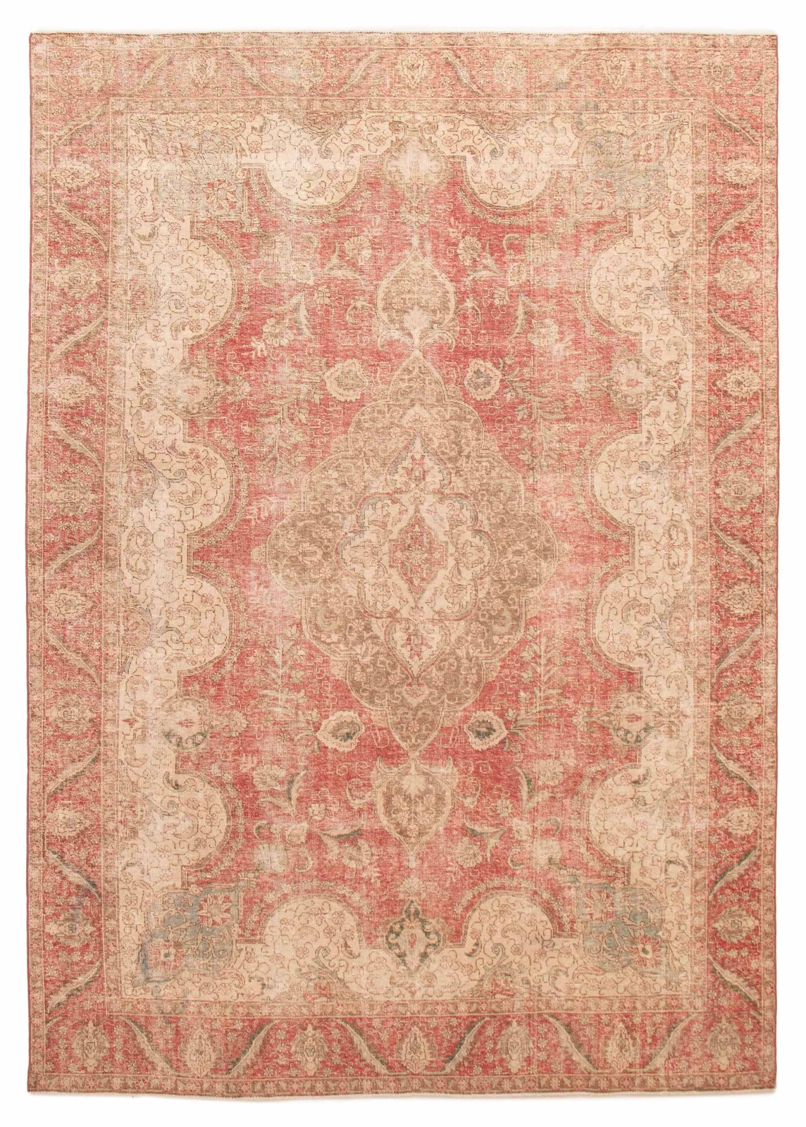 Traditional Vintage Hand-Knotted Area Rug 8’8″ x 12’6″ Oriental Wool Carpet
