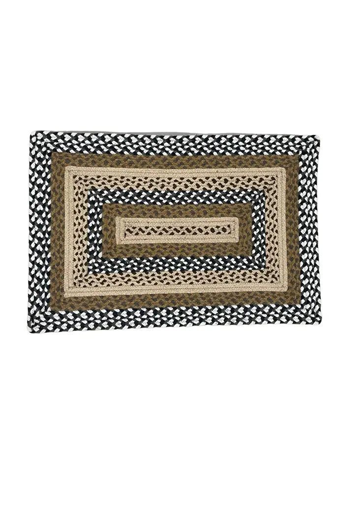Harbor Braided Area Rug By IHF Rugs. Oval & Rectangle. Many Sizes. Red, Beige