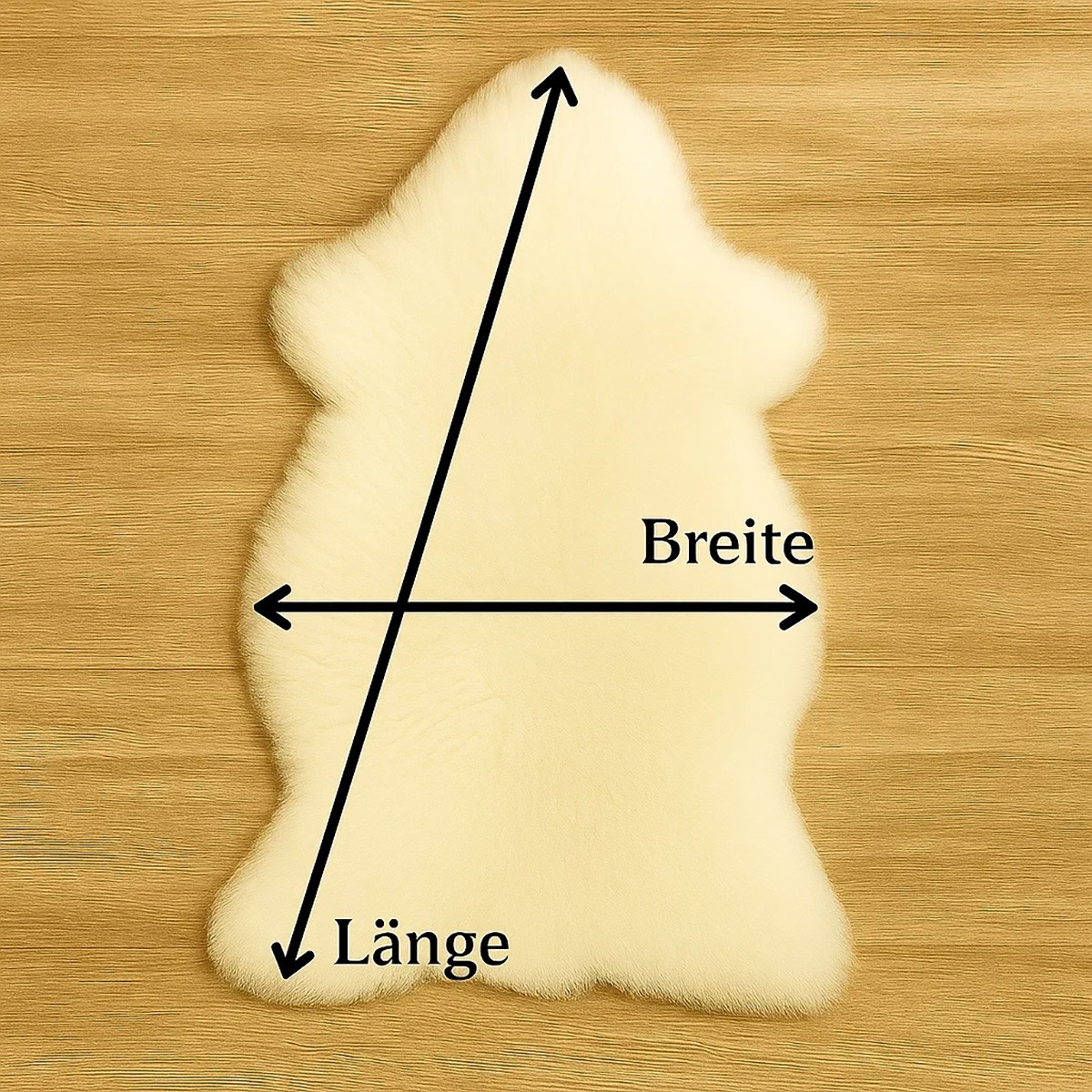 Scandinavian Eco Sheepskin 2. Choice – White with Brown Dots
