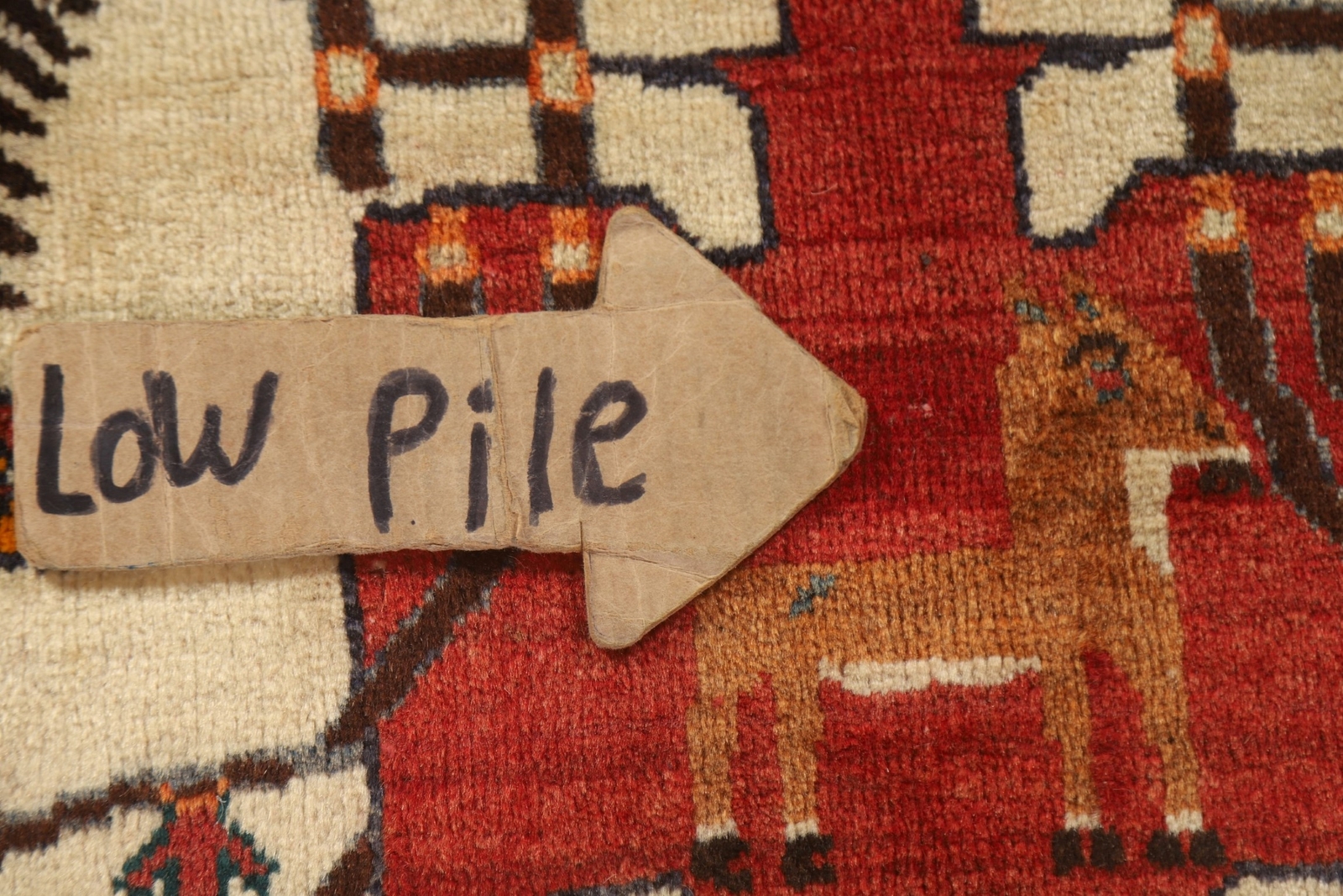 Vintage Tribal Pictorial Kasshkoli Area Rug 6×8 Wool Hand-made Traditional Ru