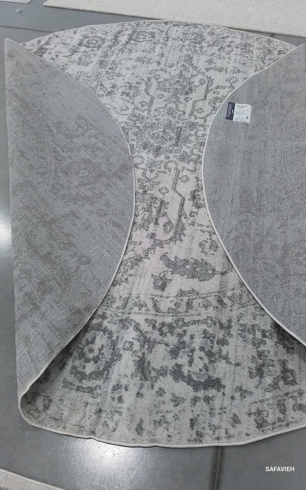 SILVER IVORY 10′-0″ x 10′-0″ Back Stain Rug Reduced Price 1172789804 MAD603G-10R