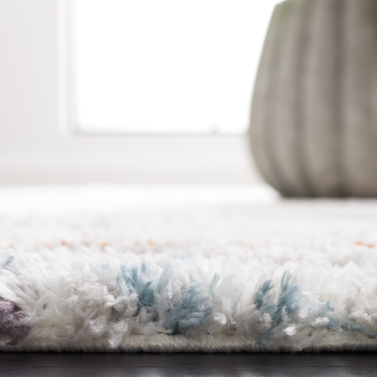 SAFAVIEH Berber Shag BER569A Blue Rust / Ivory Rug