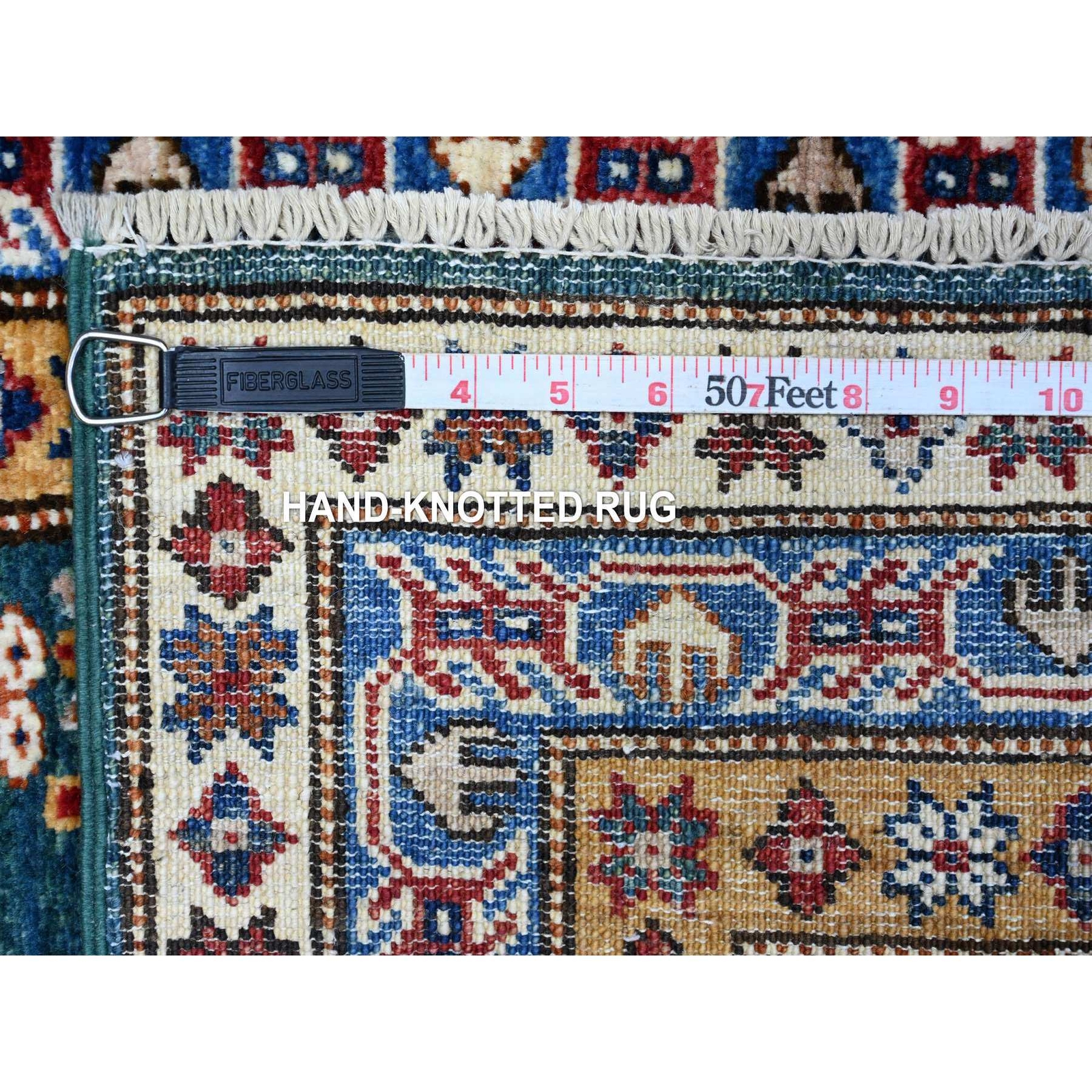 2’x5’8″ Green Hand Knotted Wool Oushak Willow And Cypress Tree Runner Rug R89437