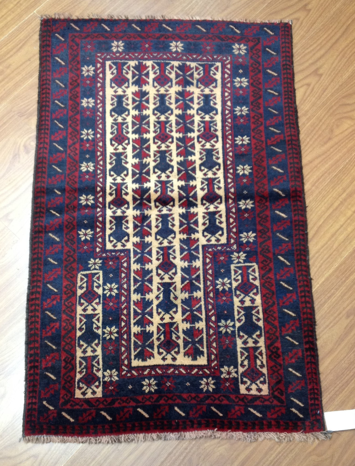 3 x 5 Fine Hand-Knotted Tribal Oriental Area Rug Carpet 34″ x 54 “