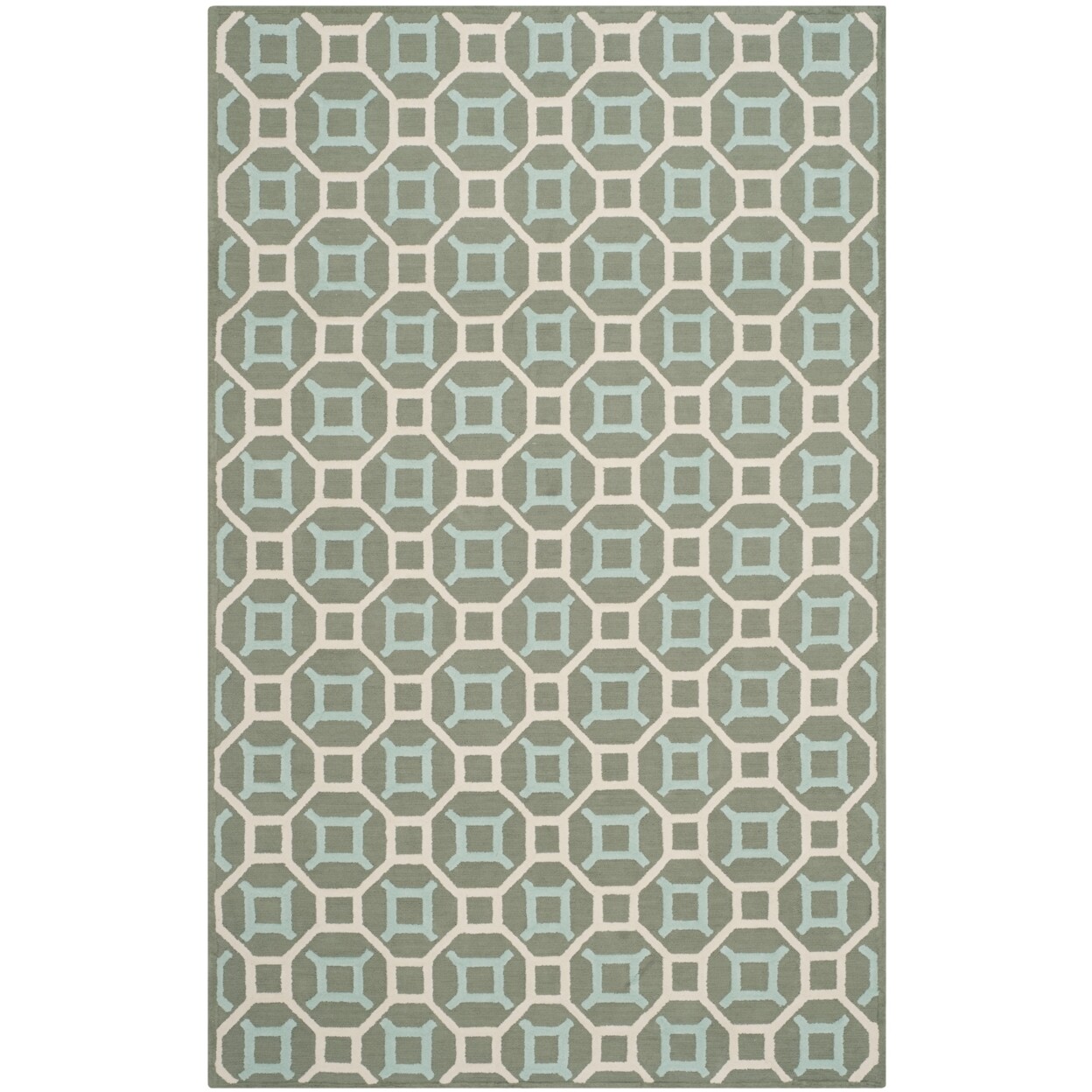 SAFAVIEH Newport NPT439E Aquamarine / White Rug