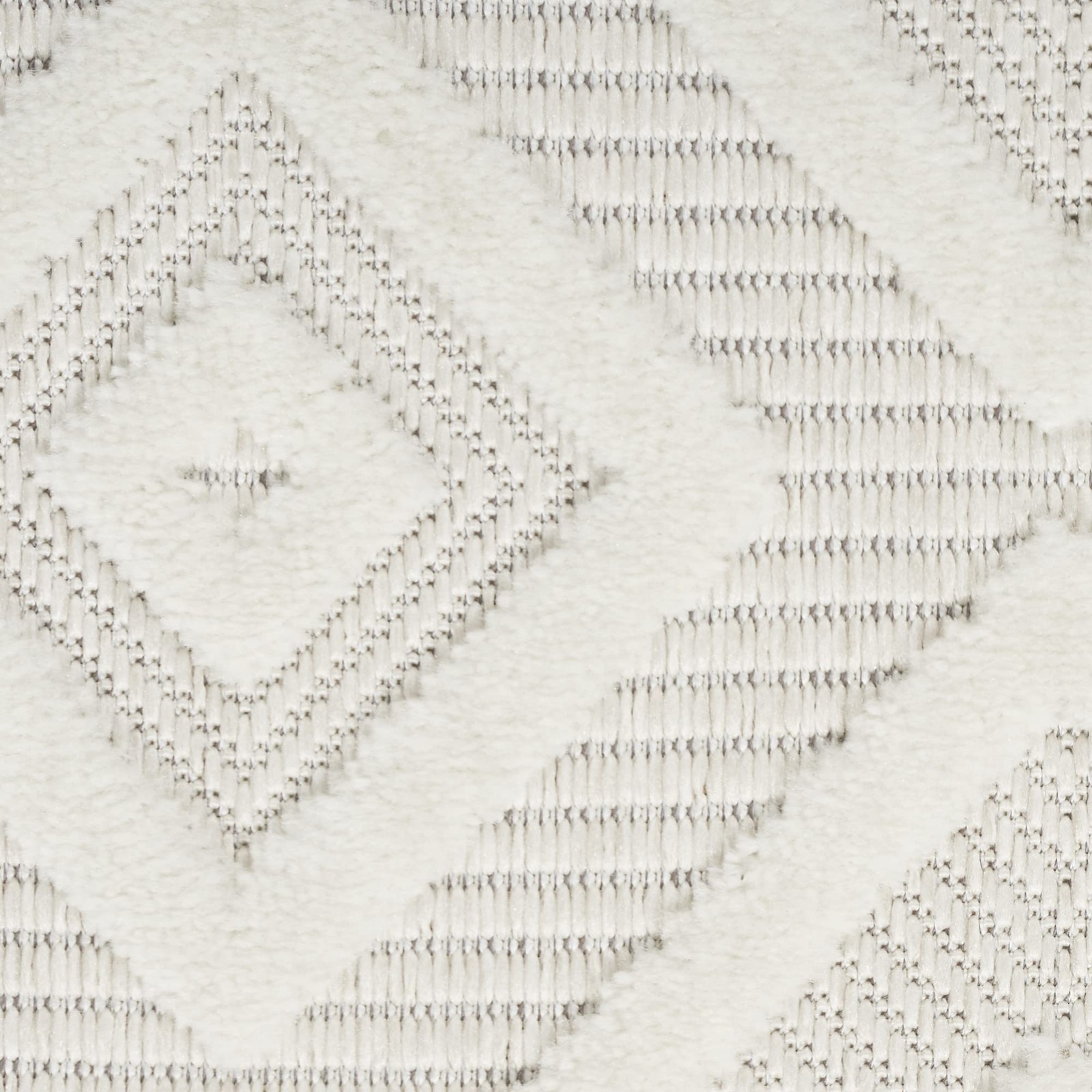 Home Versatile Ivory White 2’2″ x 7’6″ Area Rug – Easy Clean, Non Shedding, B…