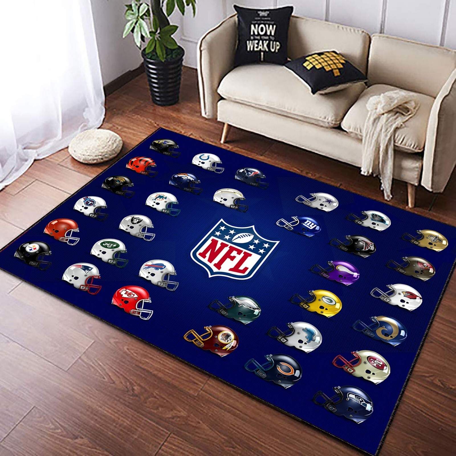 American Football Helmets, Popular Fan Rug, Football Helmet, American Teams Rug