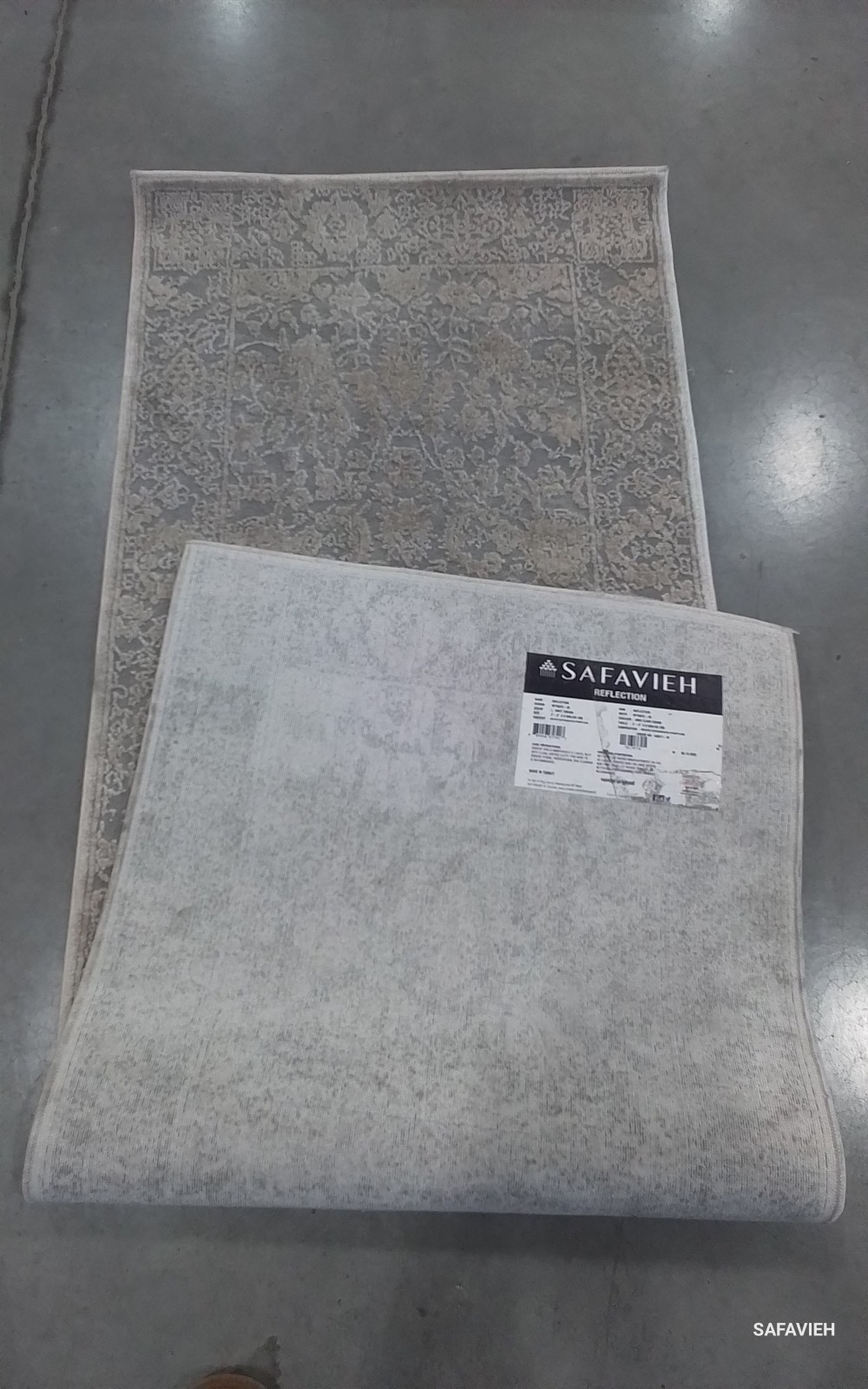 LIGHT GREY / CREAM 2′-3″ x 6′-0″ Stained Rug Reduced Price 1172785699 RFT667C-26