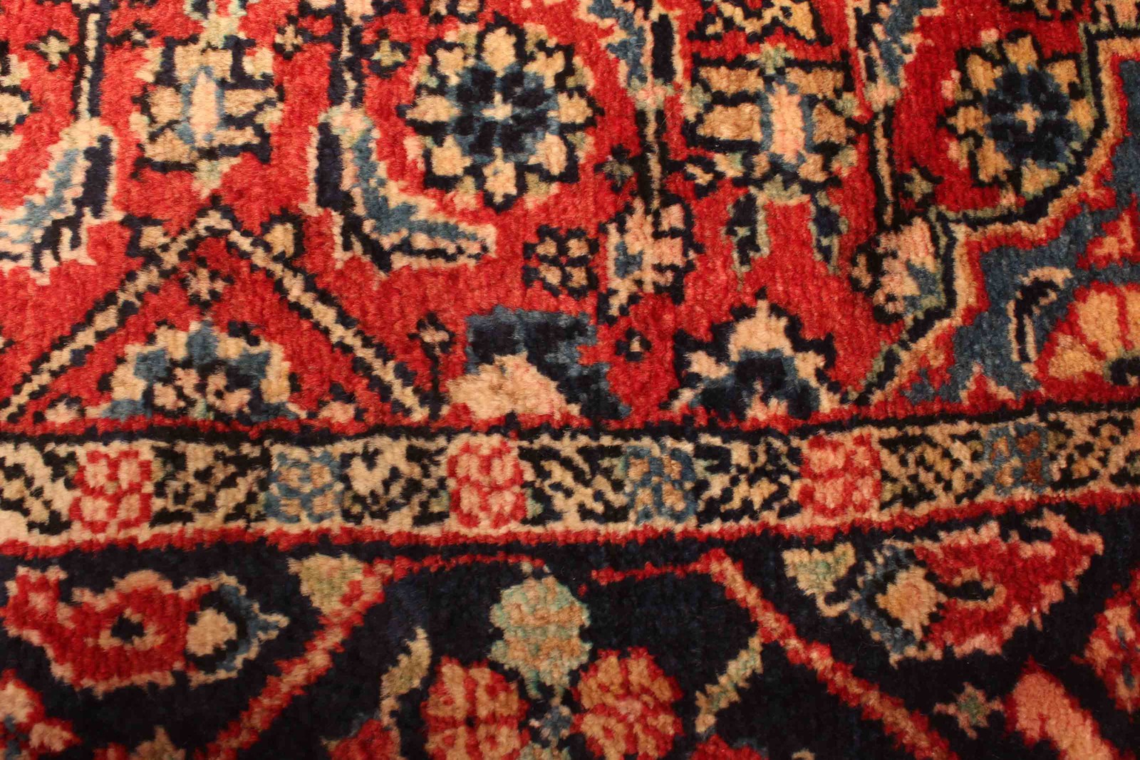 3’3″ x 12’6″ Vintage Hand-knotted Runner Rug Traditional Oriental Wool Carpet