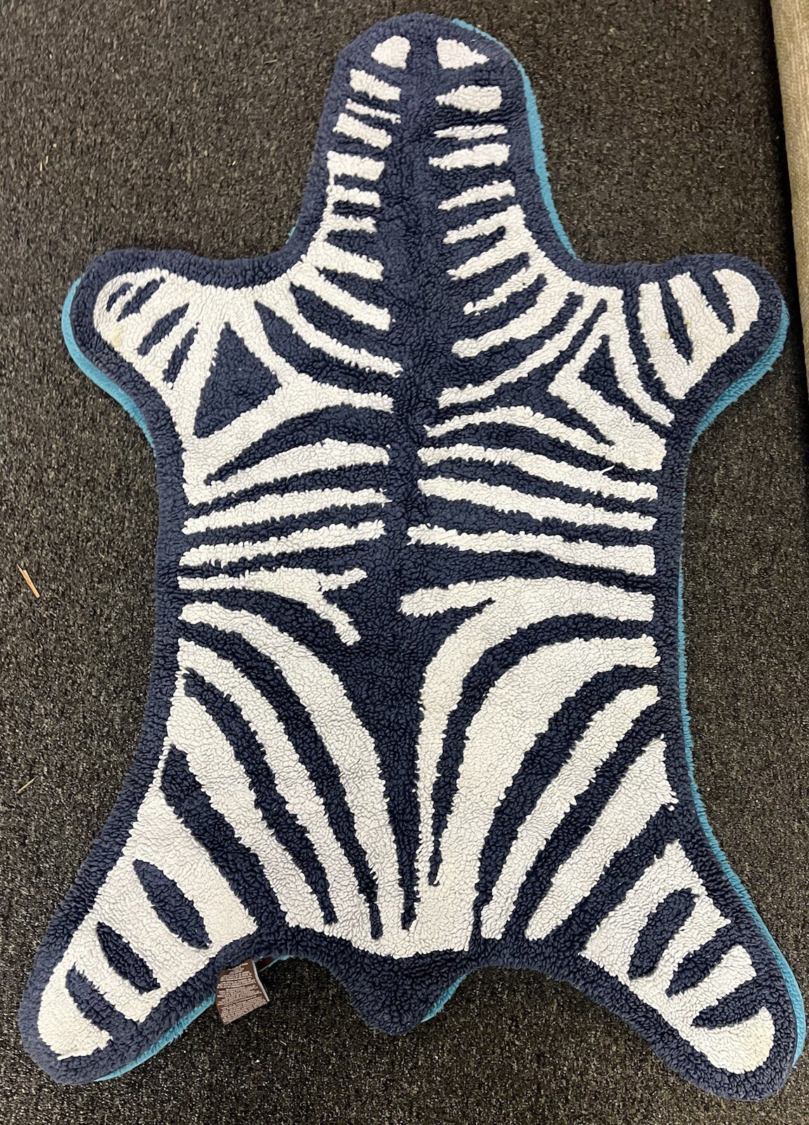 ZEBRA FLATWEAVE RUG by Jonathan Adler zebra
