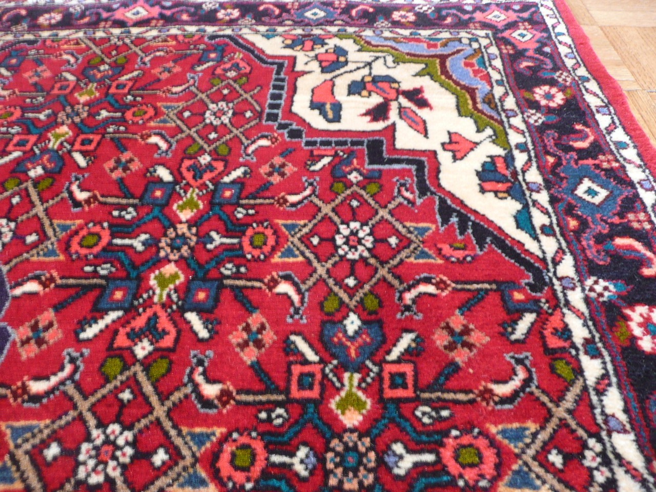 3’4 x 5’4 Hand Knotted Red Fine Bidjar Oriental Rug G807