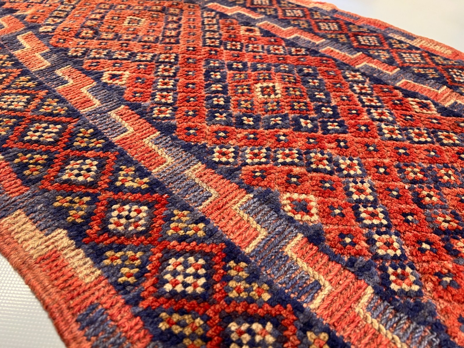 2’1 x 8’7 Ft Authentic Mushwani Tribal Runner Rug Afghan Handmade Wool Geometric
