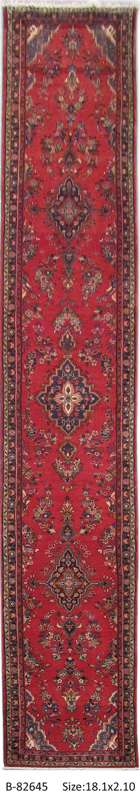3×18′ Long Perrsian Sarouuk Hamadan Runner Handmade Irran #PIX-82645