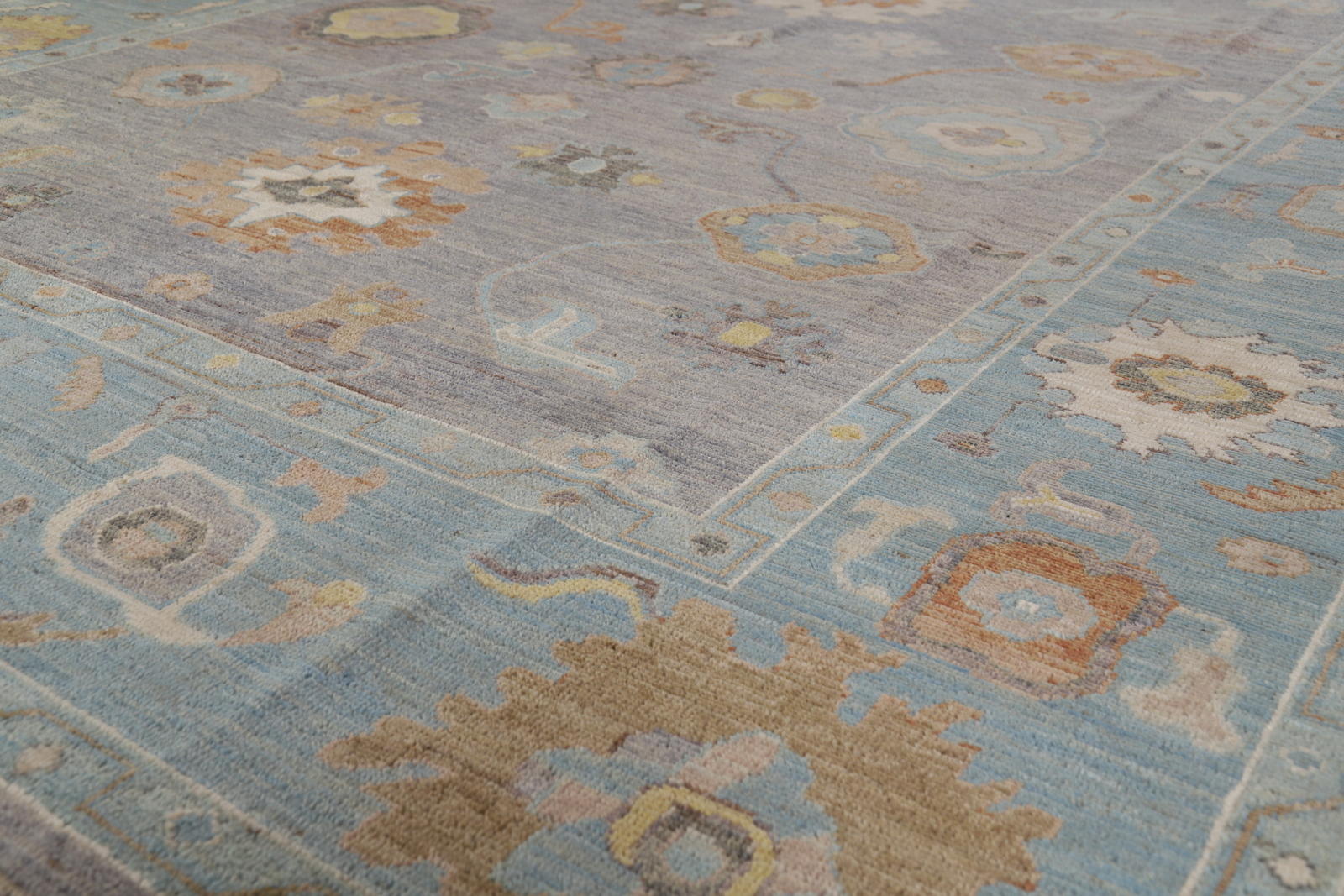 Vegetable Dye Traditional Oushak Turkish Rug Living Room Handmade Carpet 8×10 ft